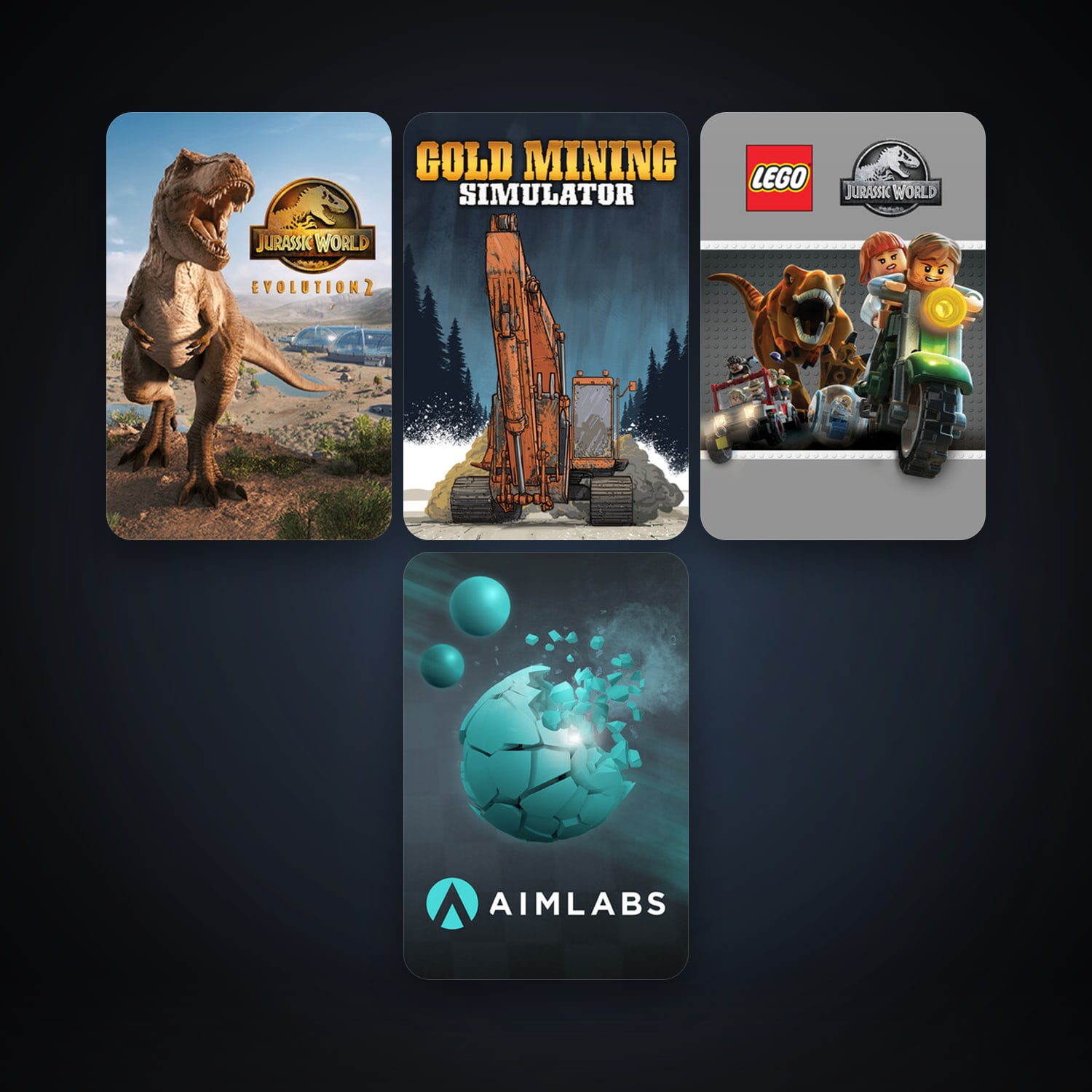 LEGO Jurassic World + Gold Rush: The Game, 6 games, clean — HabibiAccounts