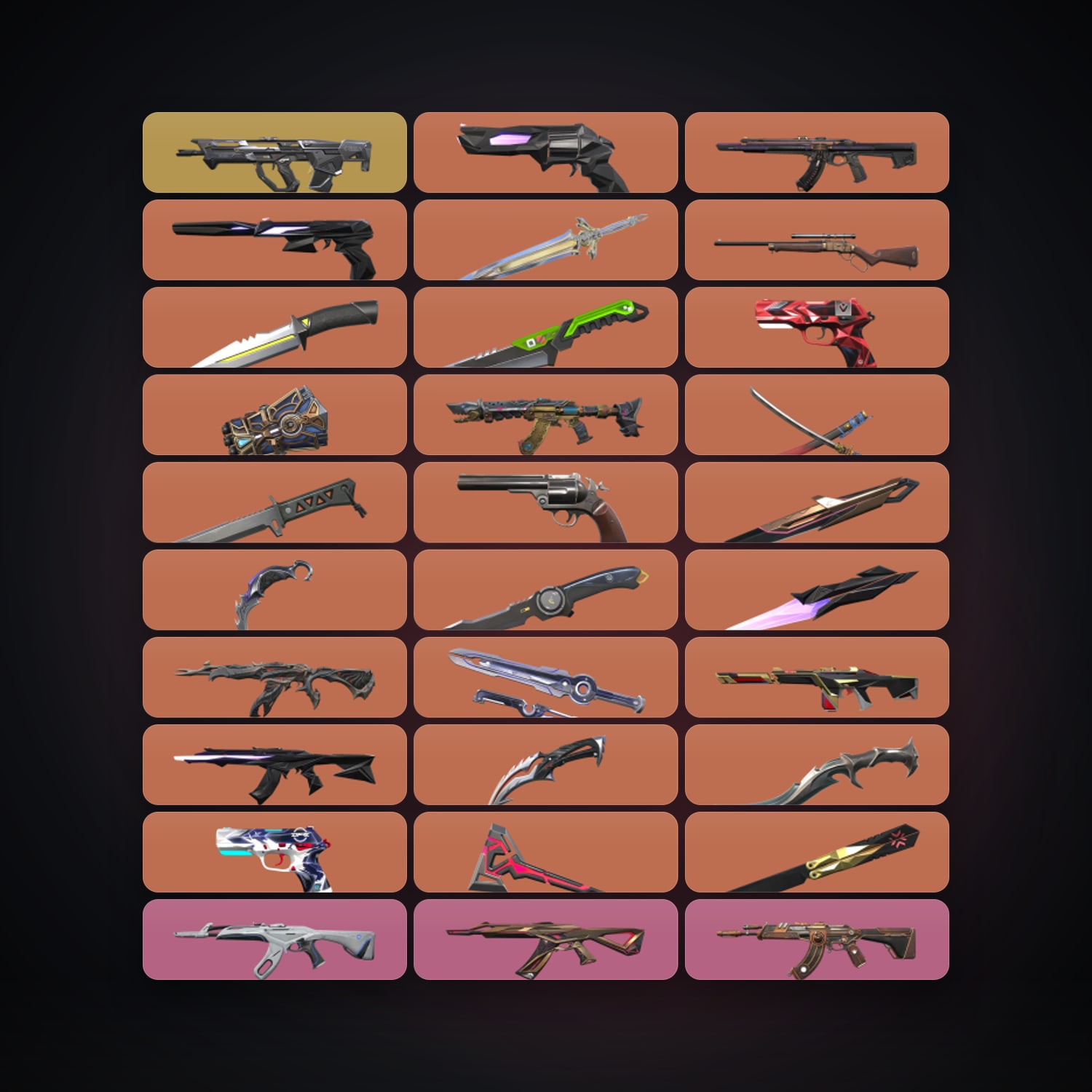 AP Diamond 2 locker — 15 knives, 130 skins, lvl 179 — HabibiAccounts