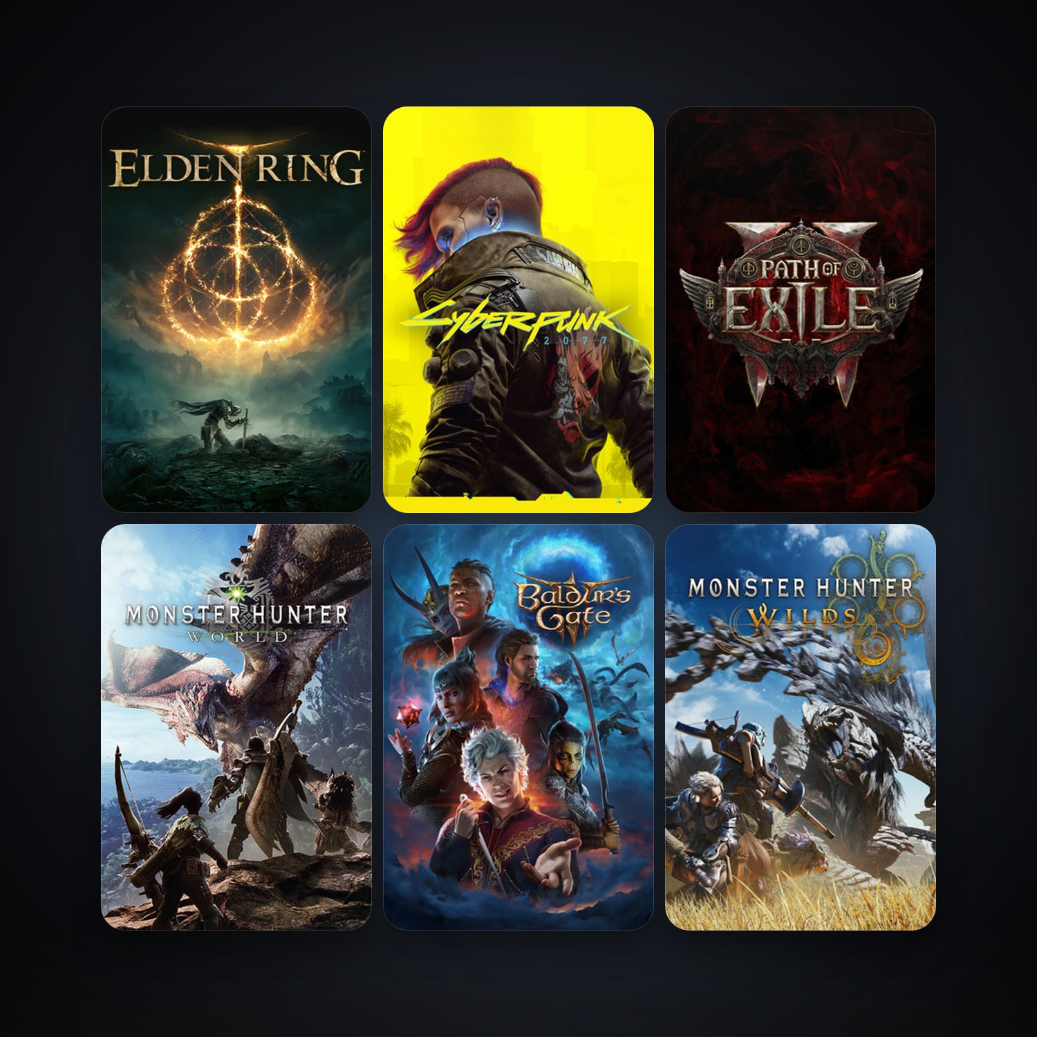 MONSTER HUNTER: WORLD + Baldur's Gate 3, 72 games, Steam 10, clean — HabibiAccounts