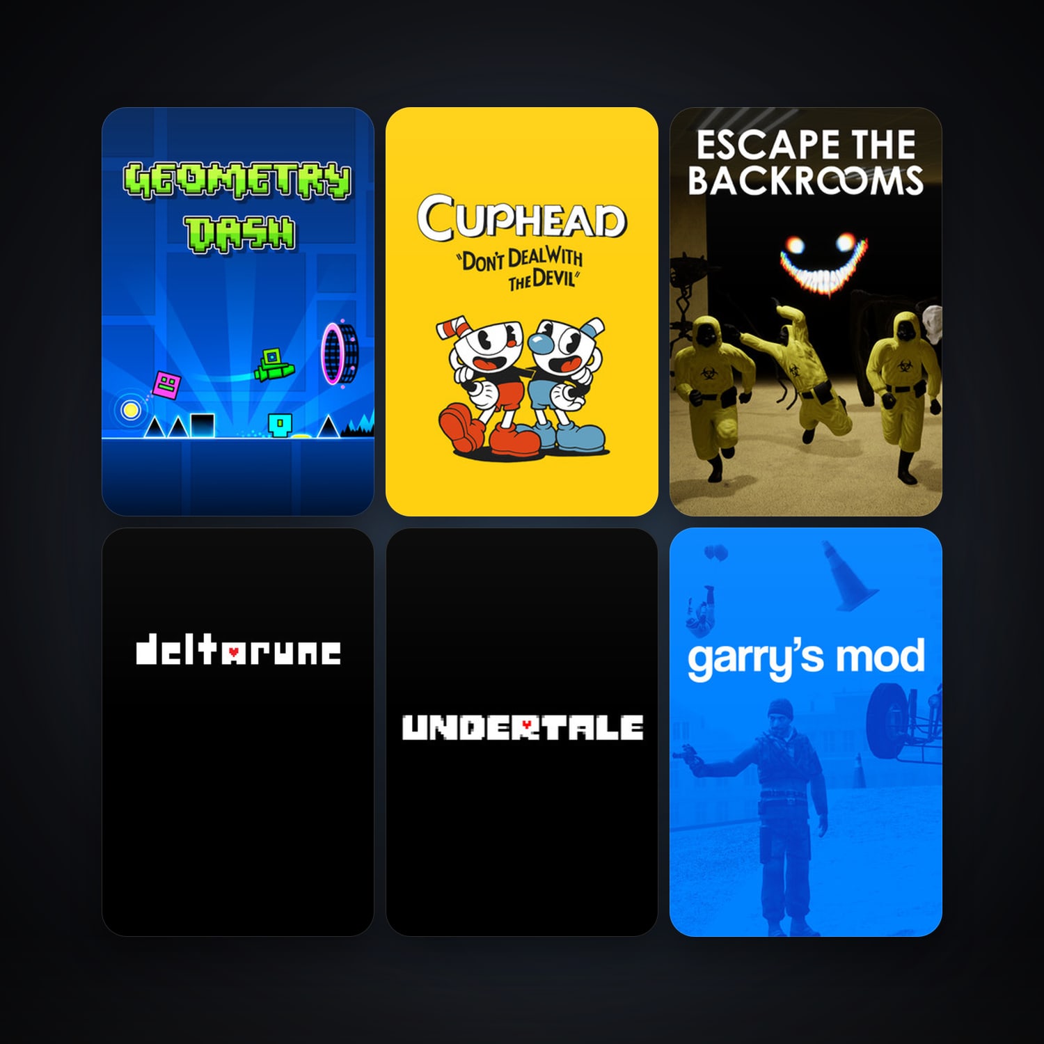 Garry's Mod + Cuphead, 29 games, clean — HabibiAccounts