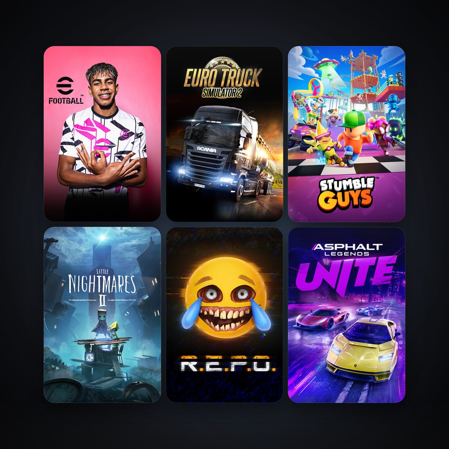 Euro Truck Simulator 2 + Little Nightmares II, 11 games, clean — HabibiAccounts