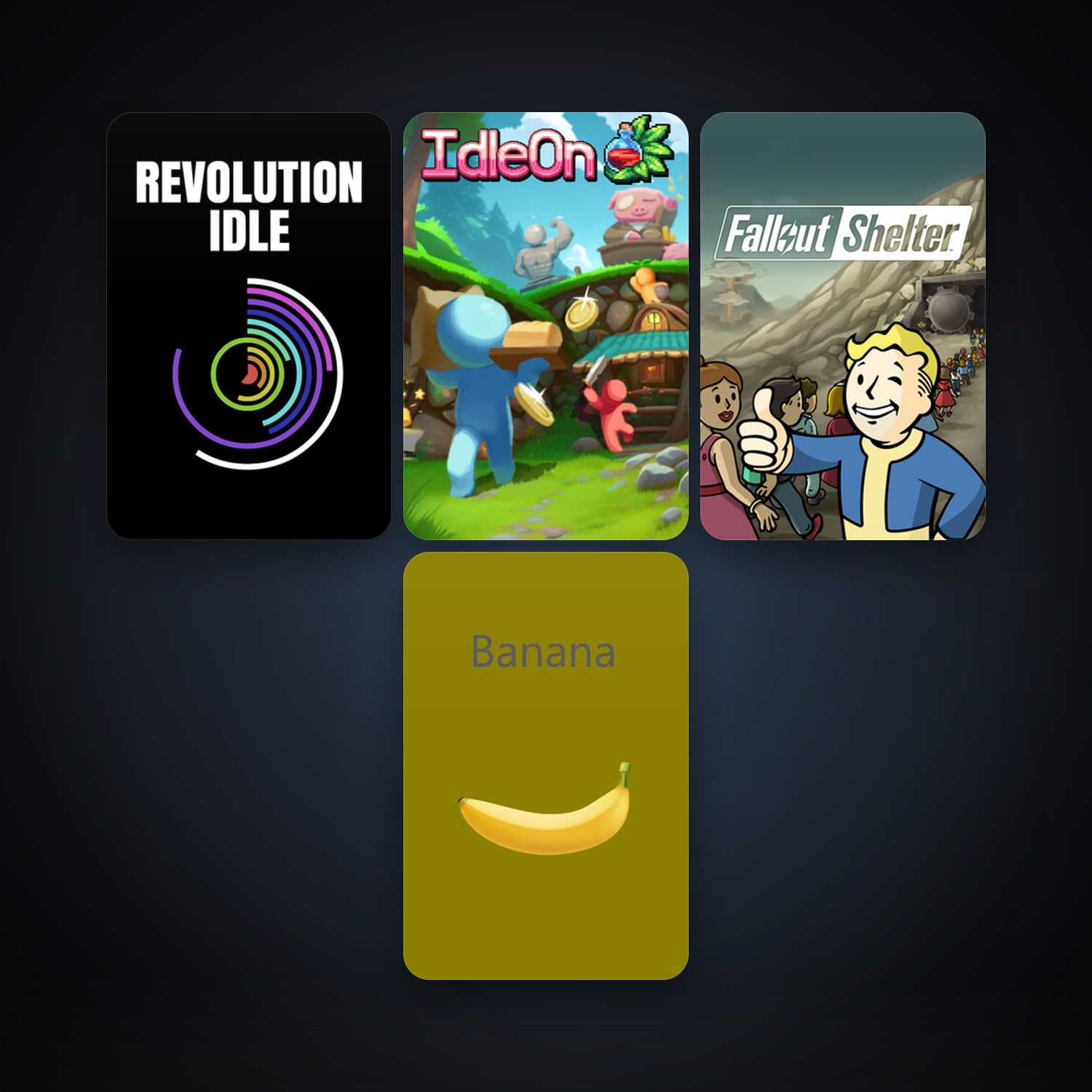 Fallout Shelter + IdleOn - The Idle RPG, 20 games, clean — HabibiAccounts