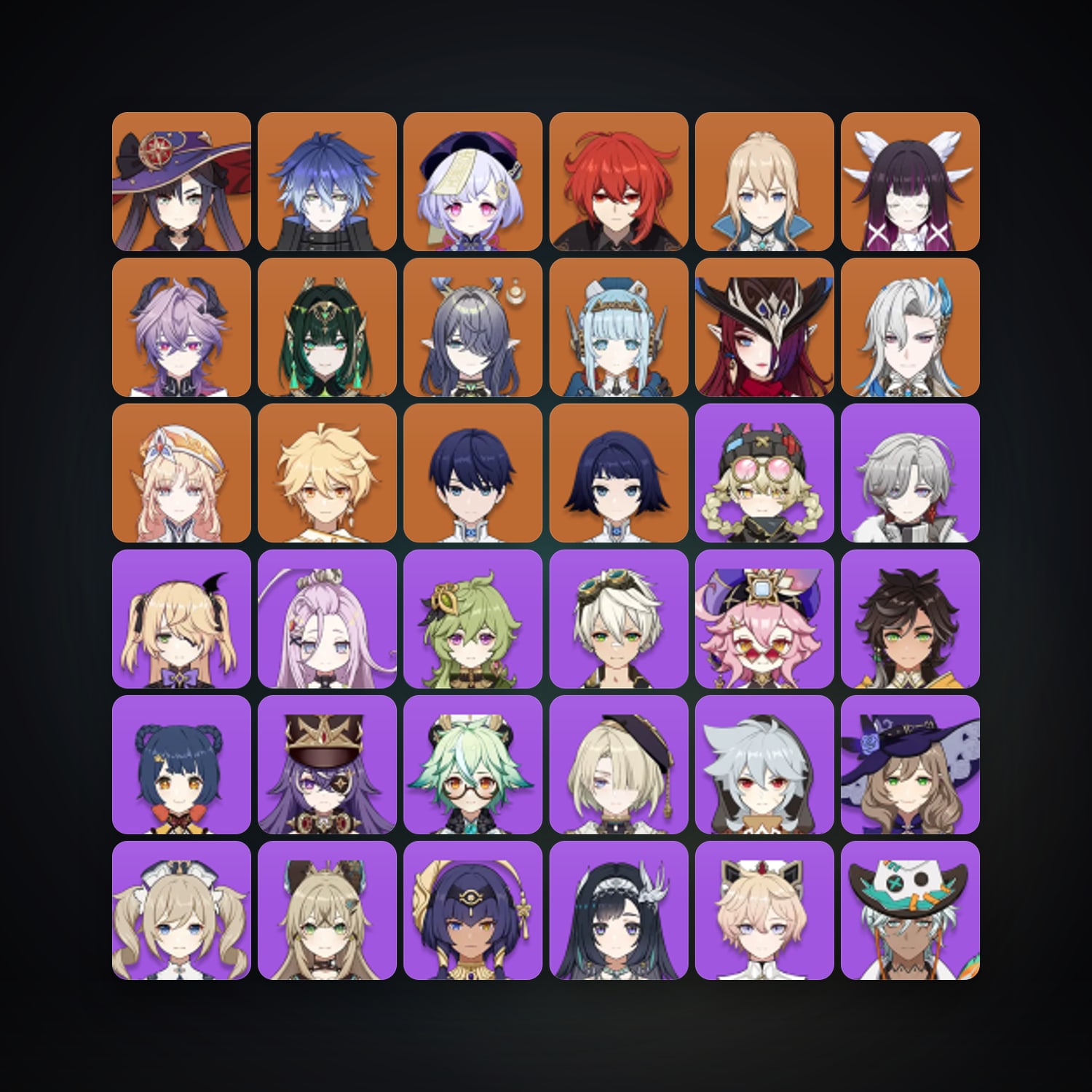 جينشن إمباكت | AR 58 | 58 شخصية | 13× 5★ — HabibiAccounts