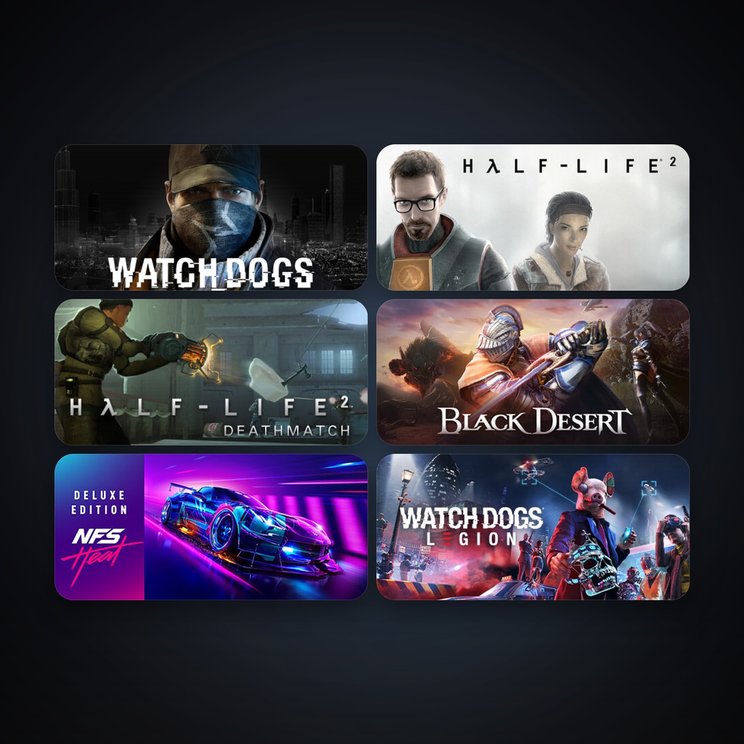 Half-Life 2 + Half-Life 2: Deathmatch, 8 games, clean — HabibiAccounts