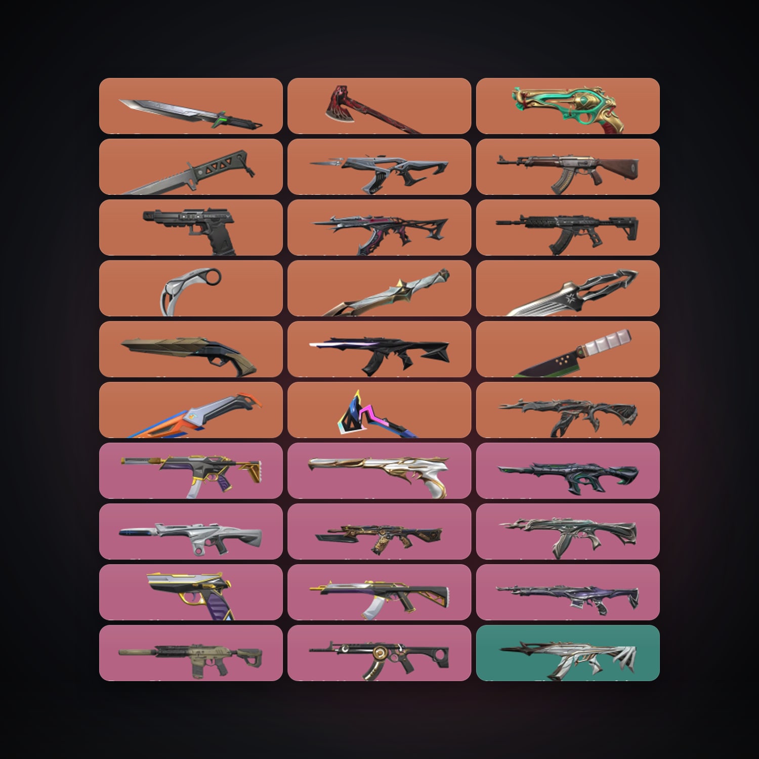 EU Ascendant 2 locker — 9 knives, 88 skins, lvl 164 — HabibiAccounts