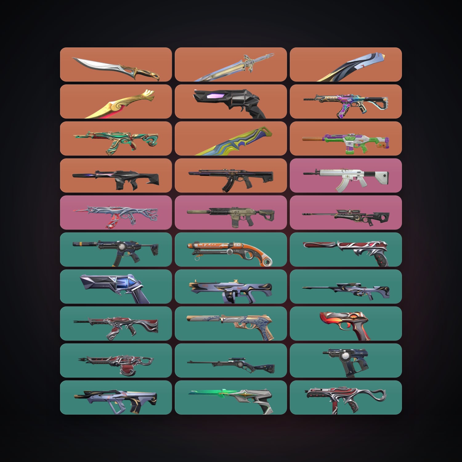 AP Plat 3 locker — 5 knives, 70 skins, lvl 279 — HabibiAccounts