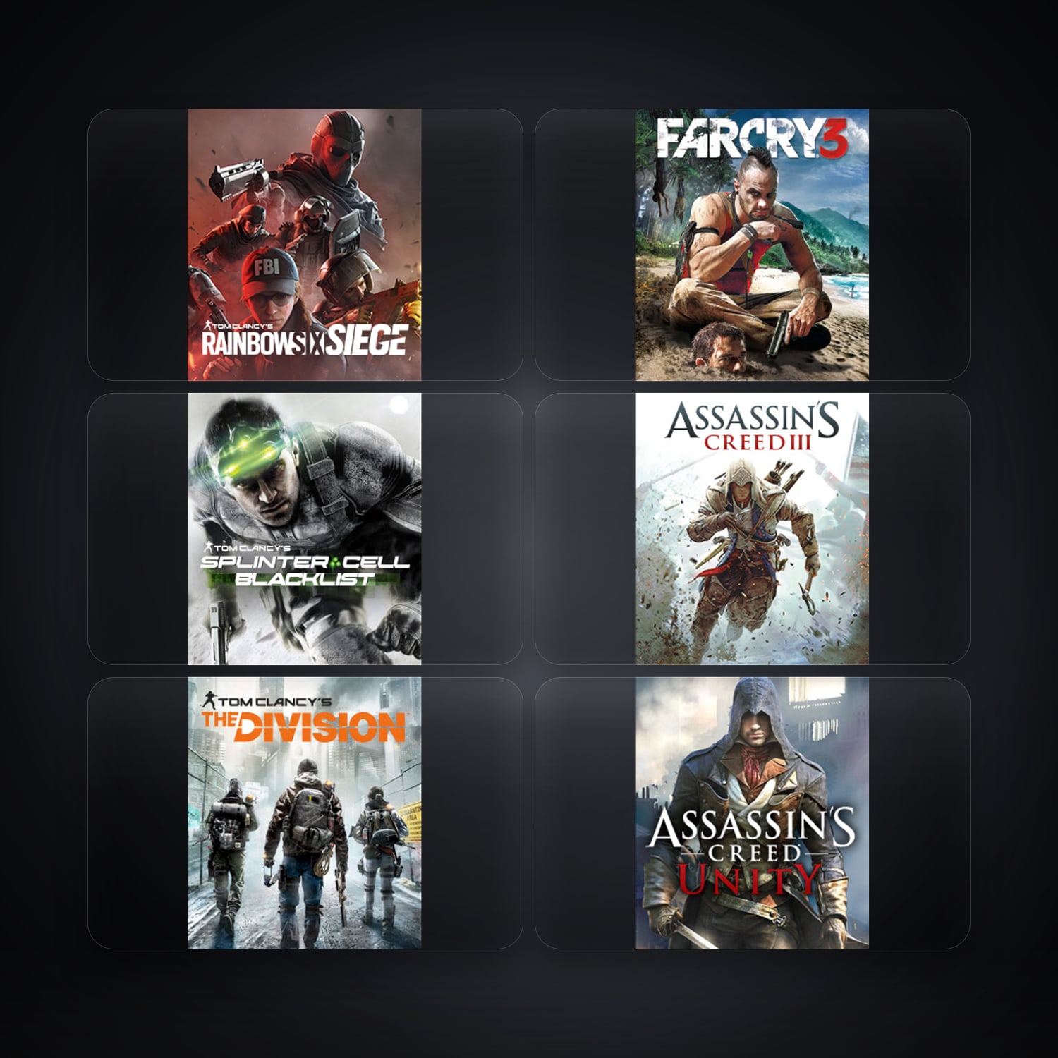 Ubisoft Tom Clancy's Rainbow Six Siege (Steam) + Far Cry 3 Deluxe Edition — RU — 7 games — HabibiAccounts