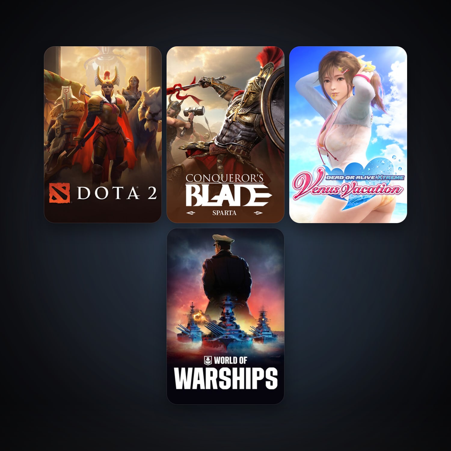 Dota 2 + World of Warships, 16 games, clean — HabibiAccounts