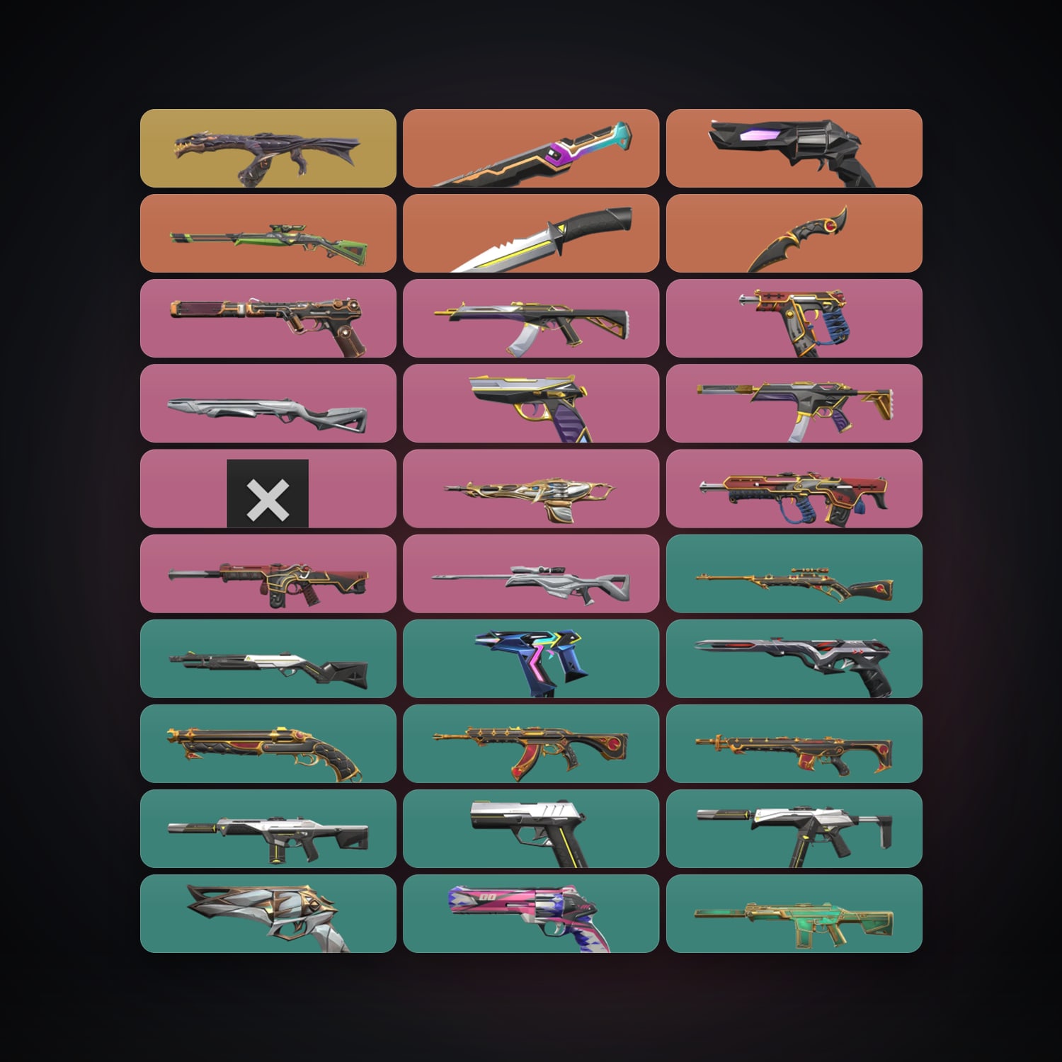 AP Ascendant 2 locker — 3 knives, 48 skins, lvl 256 — HabibiAccounts