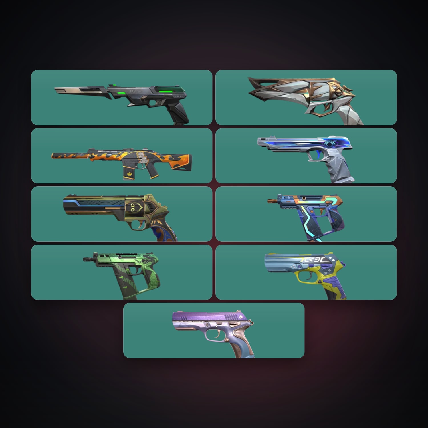 NA Gold 1 locker — 10 skins, lvl 165 — HabibiAccounts