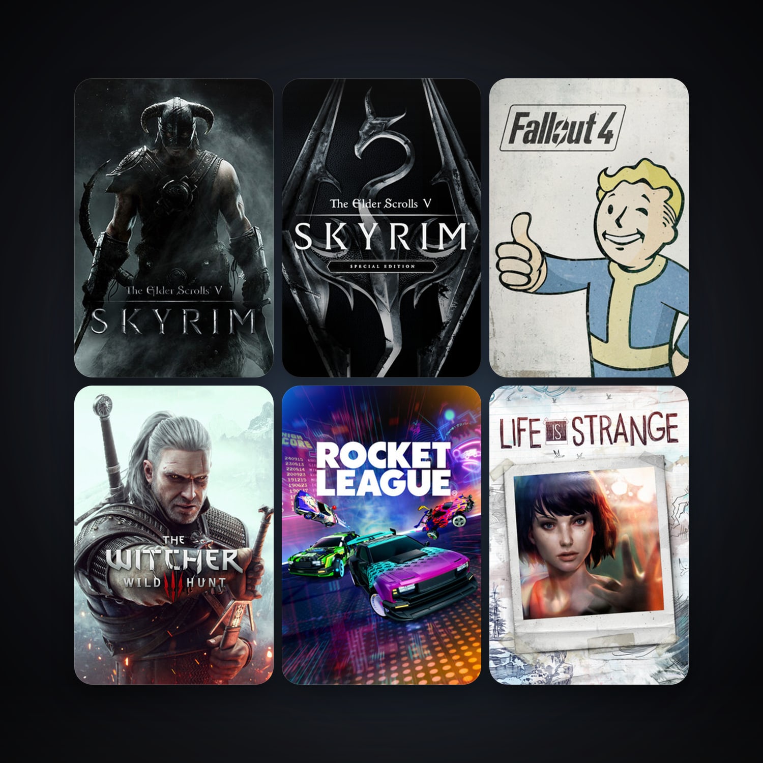 The Elder Scrolls V: Skyrim + Rocket League, 15 games, clean — HabibiAccounts