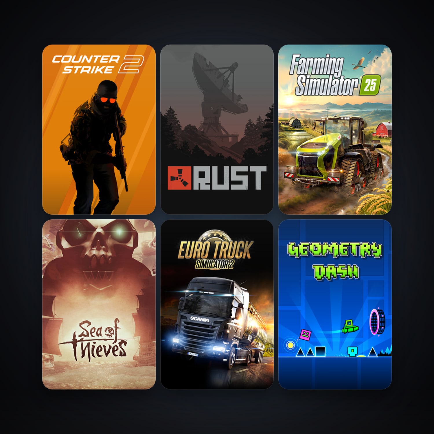 CS2 Prime + Euro Truck Simulator 2, 32 games, clean — HabibiAccounts