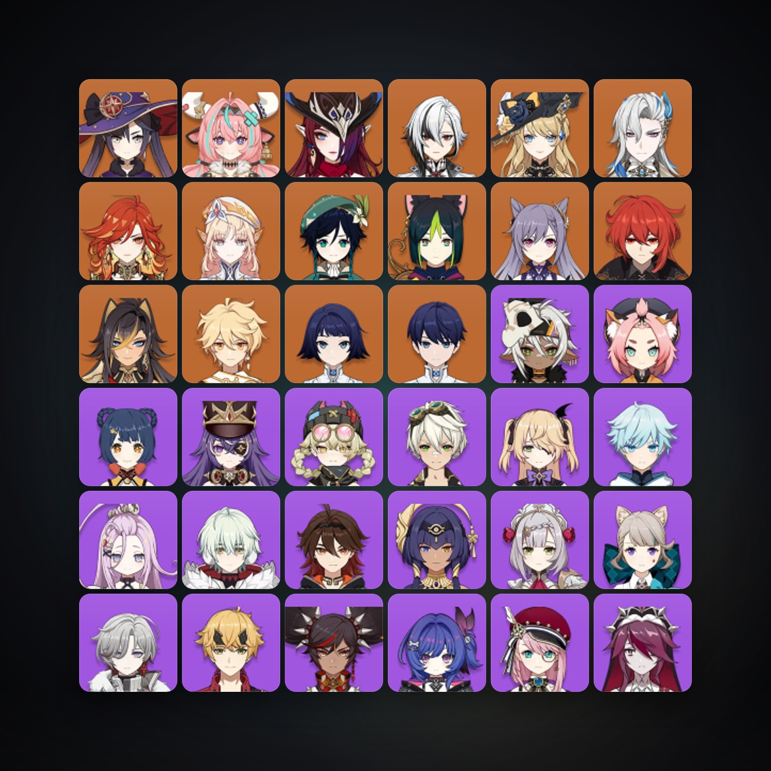 Genshin Impact | AR 57 | 56 Chars | 13× 5★ — Genshin / miHoYo Account — HabibiAccounts