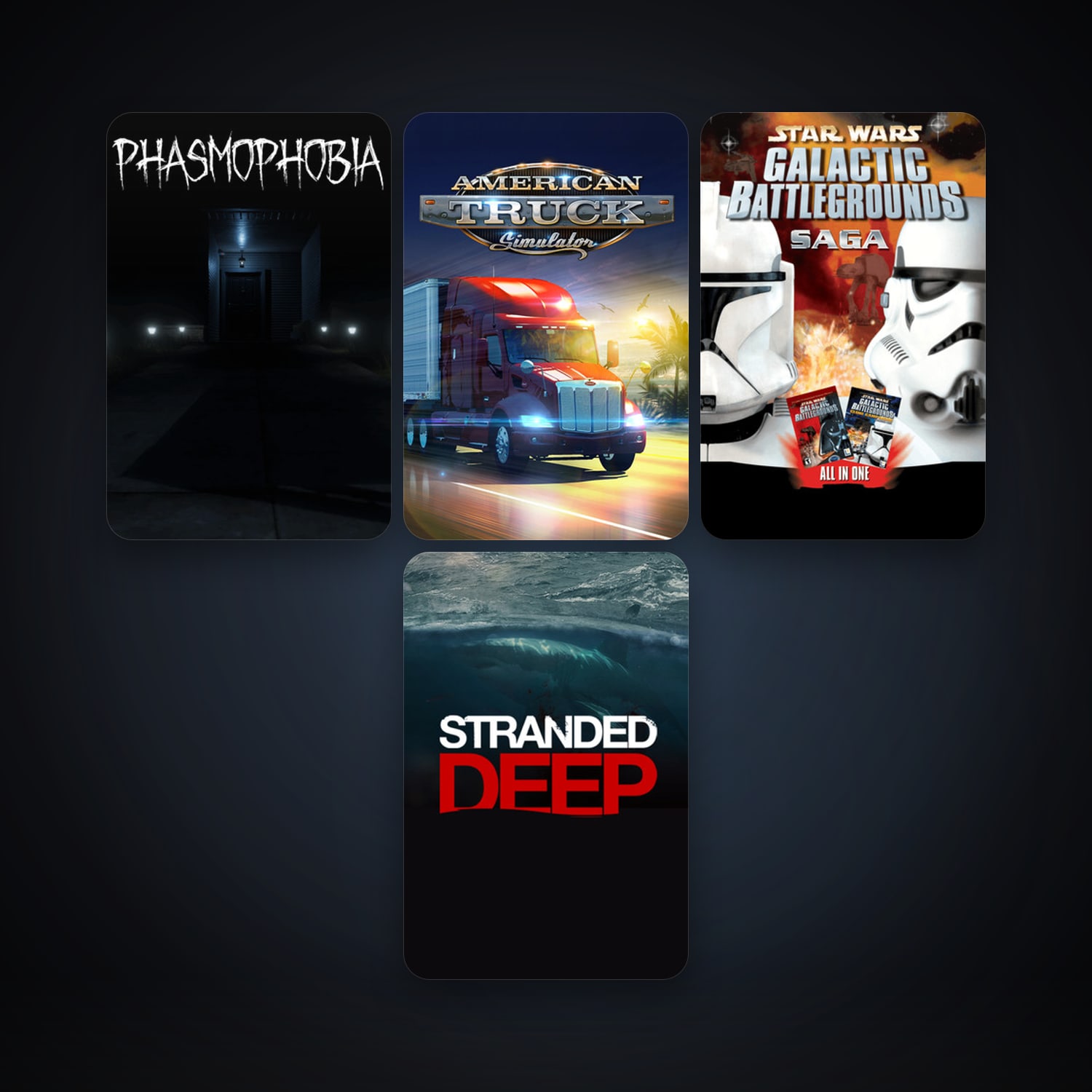 American Truck Simulator + Unturned, 7 games, clean — HabibiAccounts