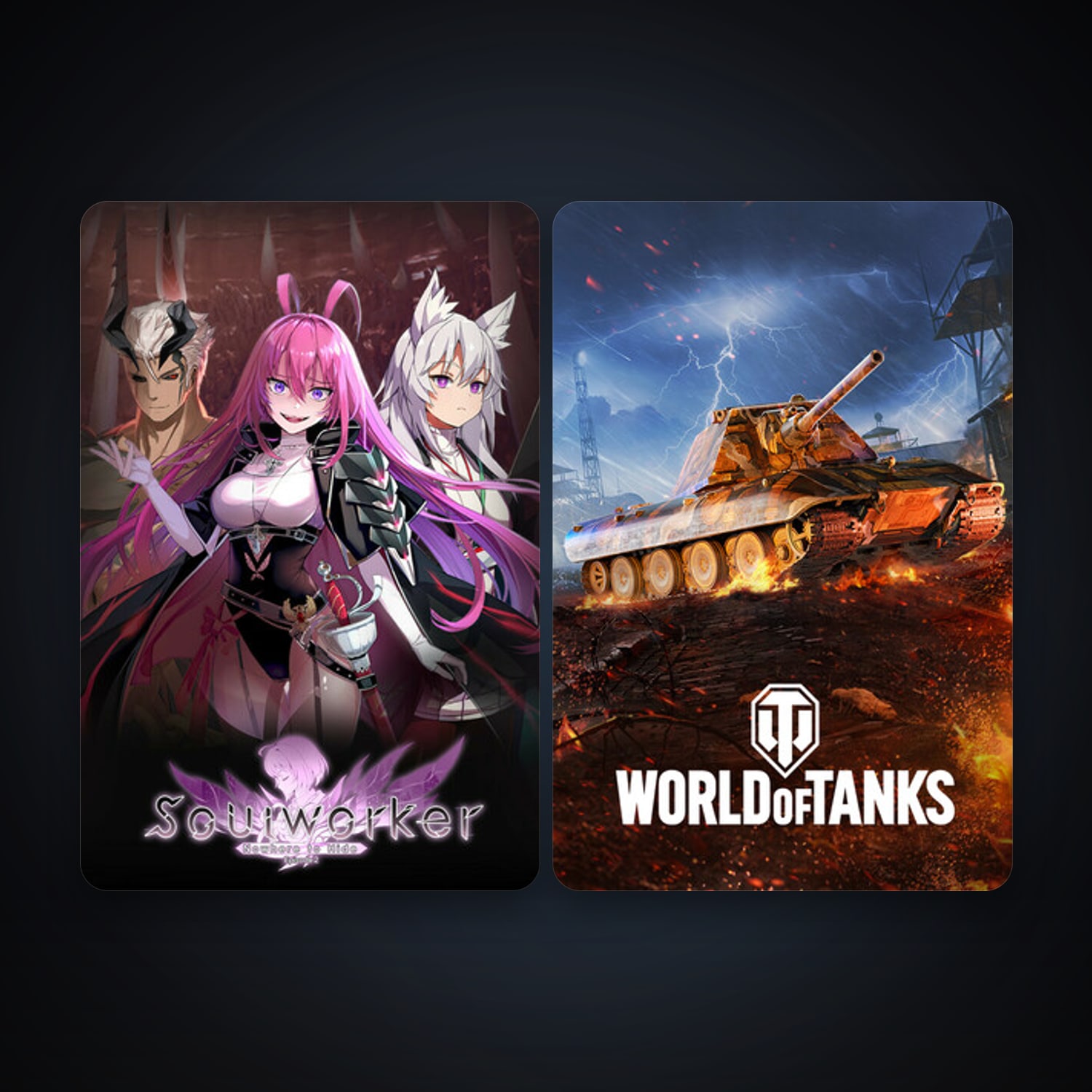 Soulworker + World of Tanks, 5 games, clean — HabibiAccounts