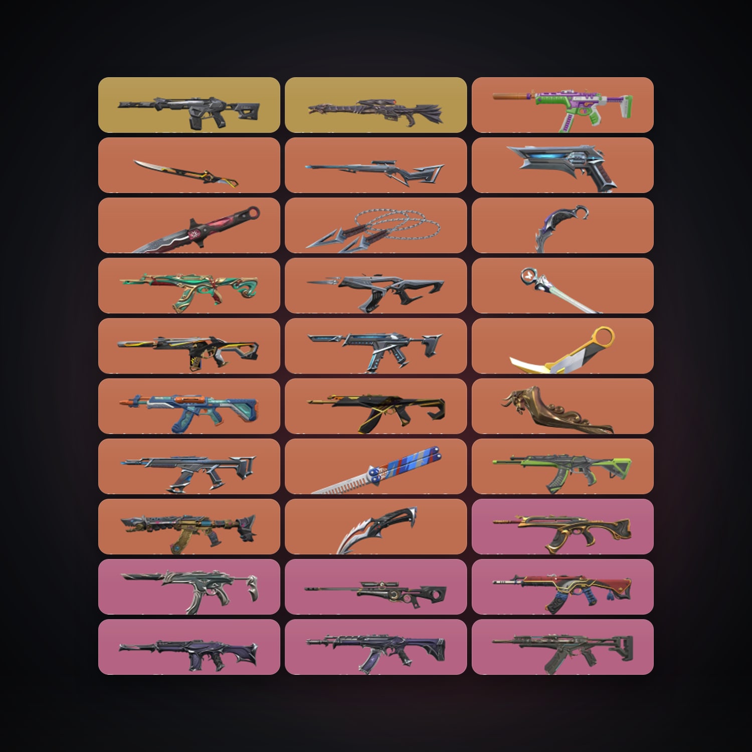 BR Diamond 3 locker — 9 knives, 96 skins, lvl 199 — HabibiAccounts