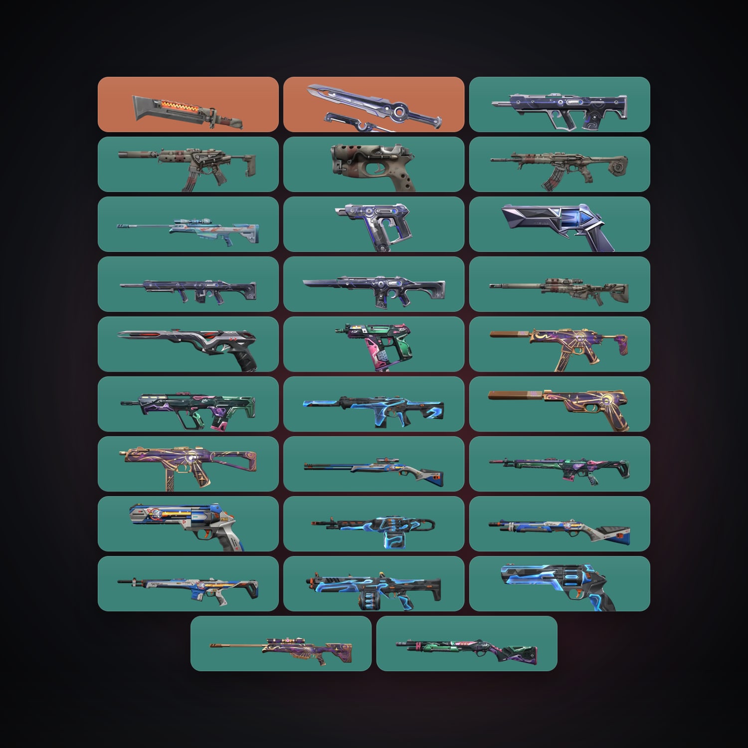 BR Silver 1 locker — 2 knives, 29 skins, lvl 105 — HabibiAccounts