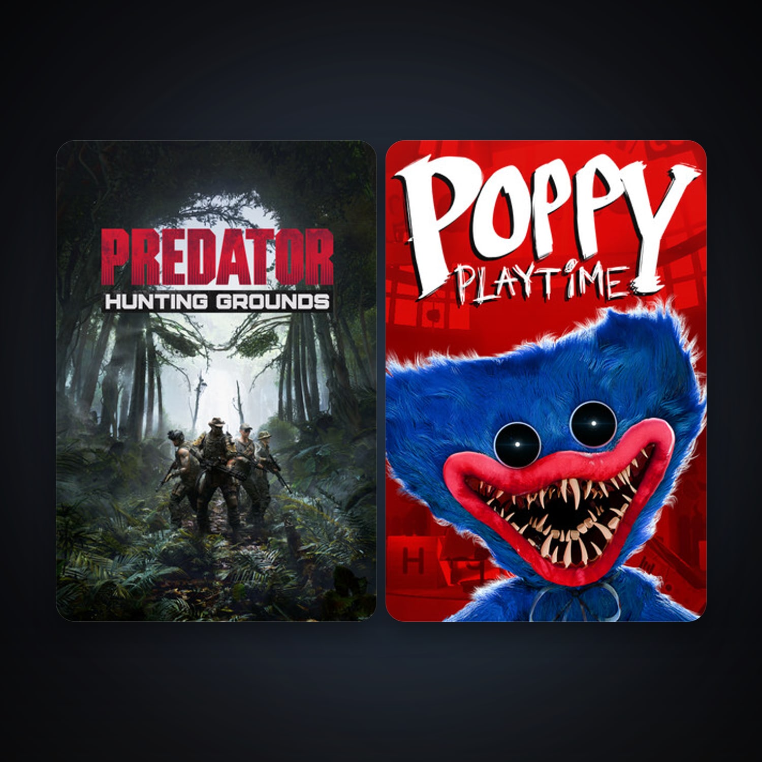 Predator: Hunting Grounds + Poppy Playtime, 2 games, clean — HabibiAccounts