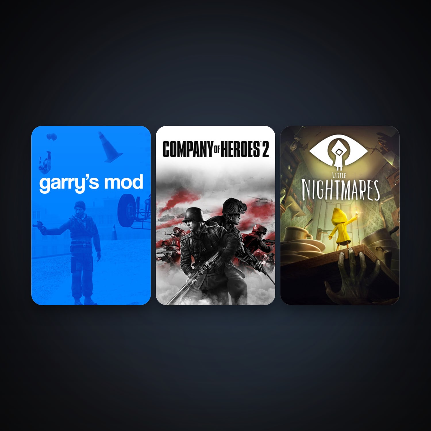 Garry's Mod + Company of Heroes 2, 5 games, clean — HabibiAccounts