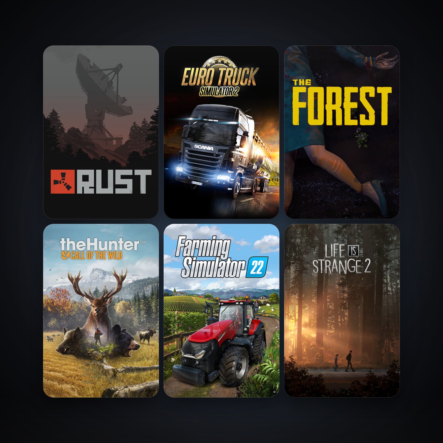 Free CS2 (No Prime) + Euro Truck Simulator 2, 55 games, clean — HabibiAccounts