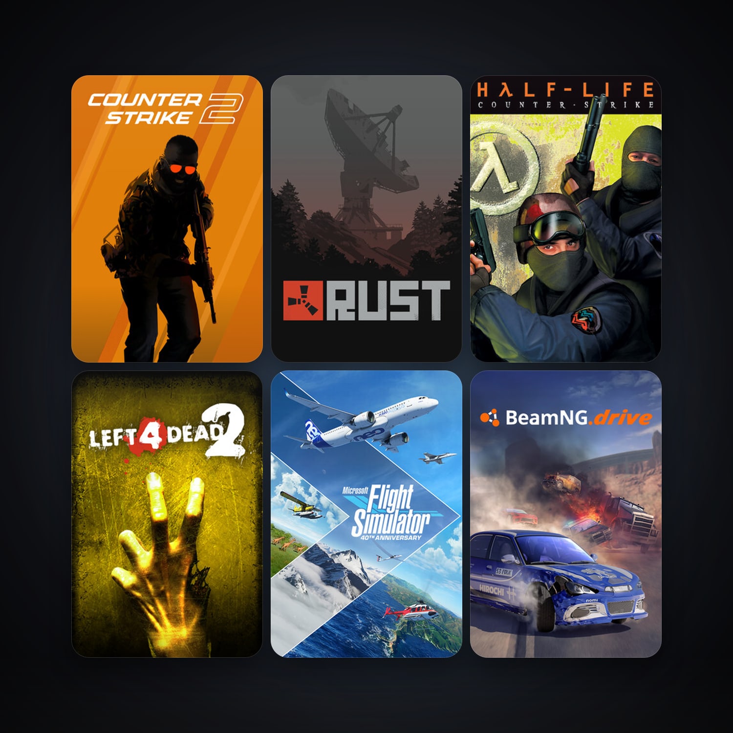 Counter-Strike + Left 4 Dead 2, 31 games, Steam 15, clean — HabibiAccounts