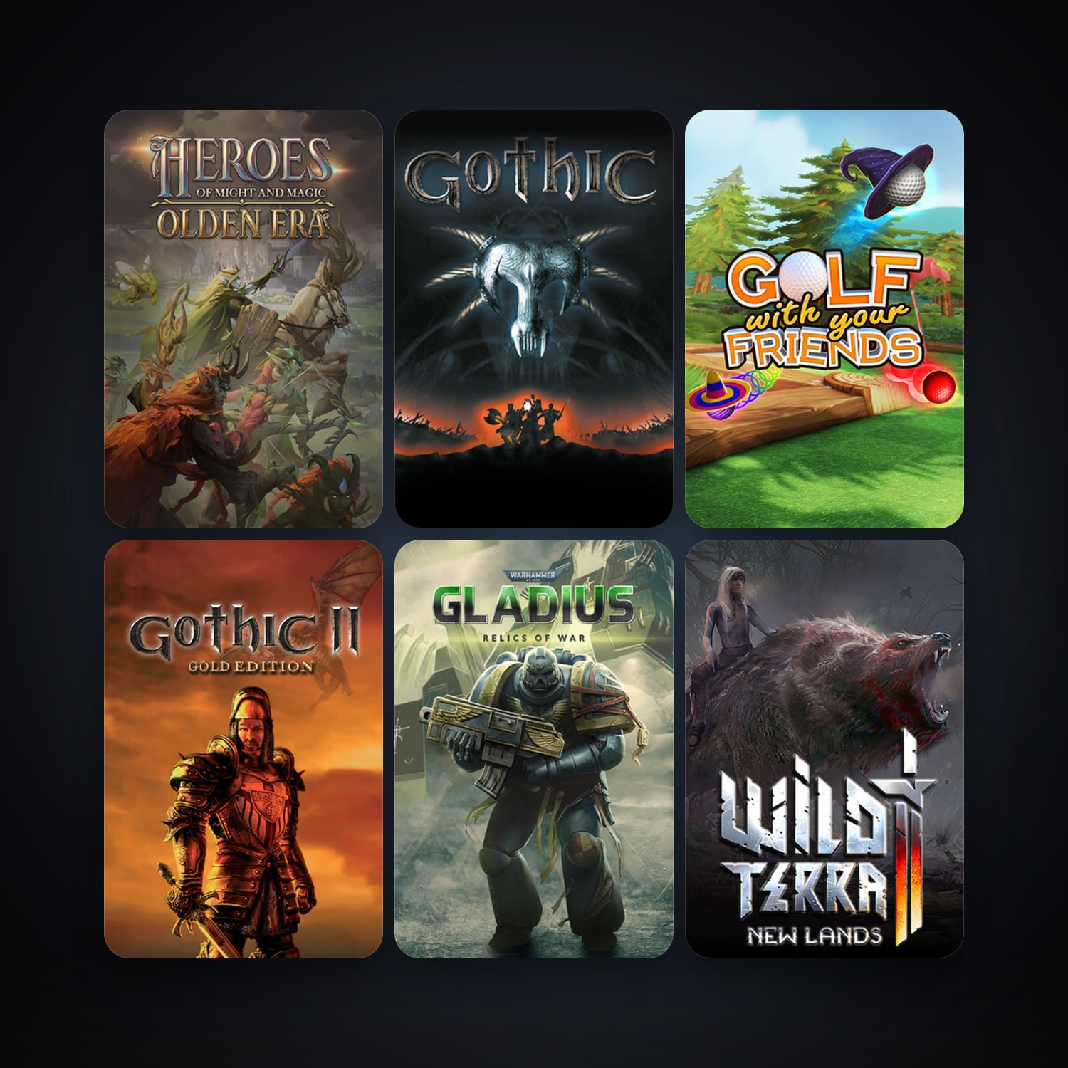 Gothic II: Gold Edition + Gothic 1, 8 games, clean — HabibiAccounts
