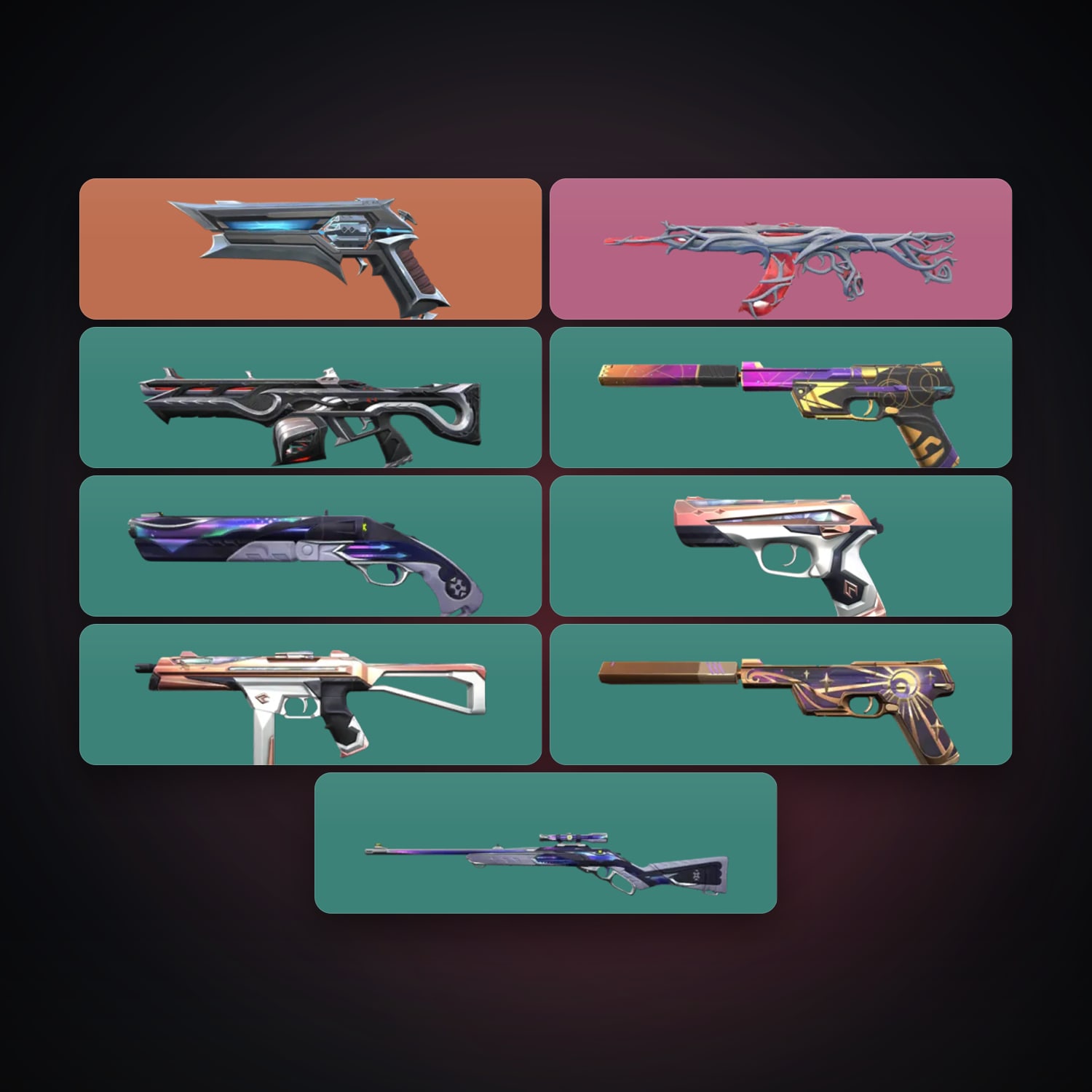EU Gold 2 locker — 10 skins, lvl 78 — HabibiAccounts