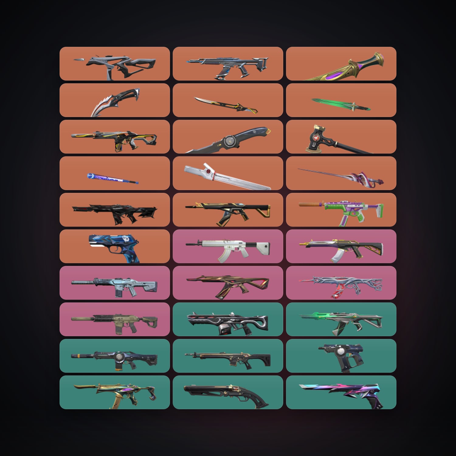 EU Plat 2 locker — 9 knives, 108 skins, lvl 207 — HabibiAccounts