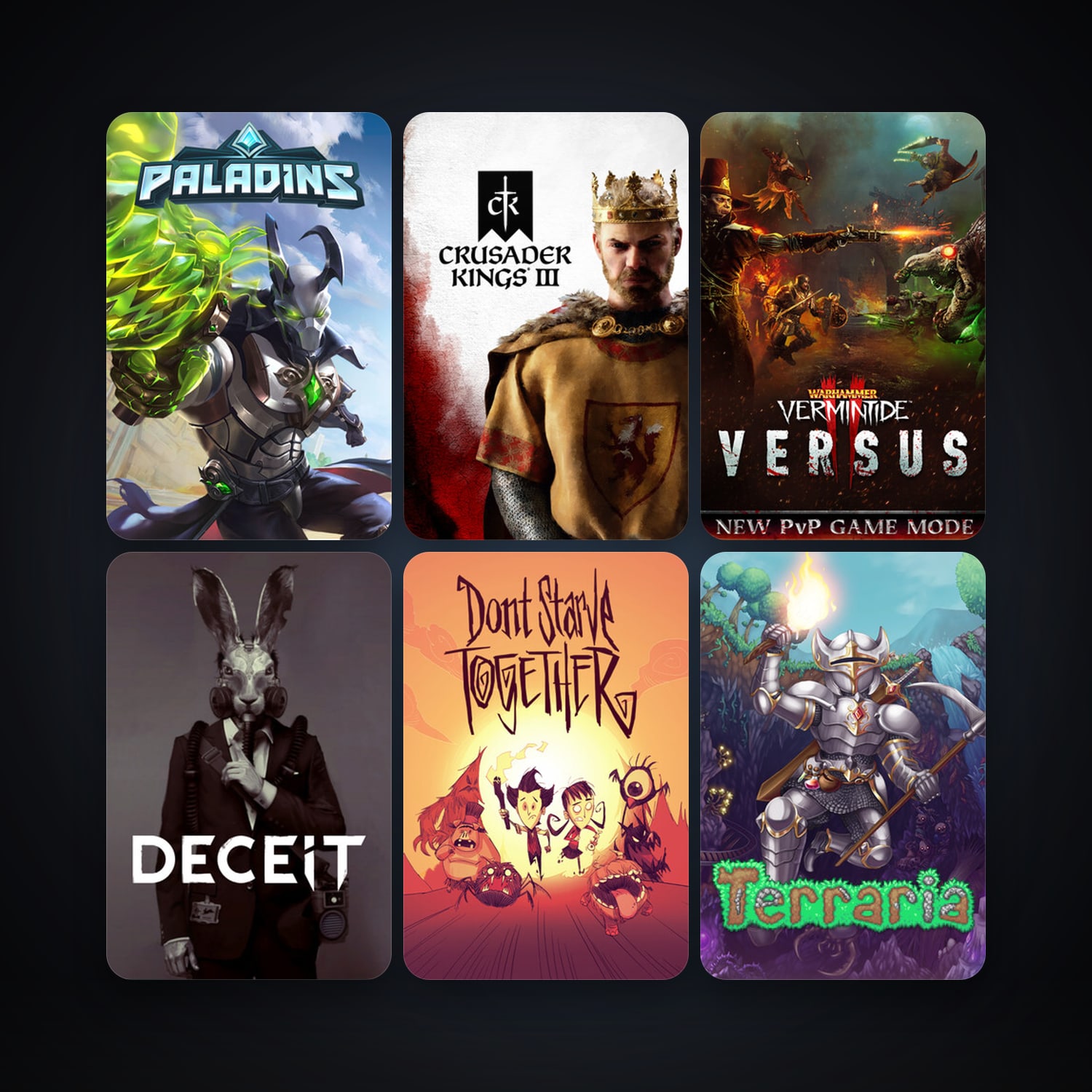 Terraria + Don't Starve Together, 55 games, clean — HabibiAccounts