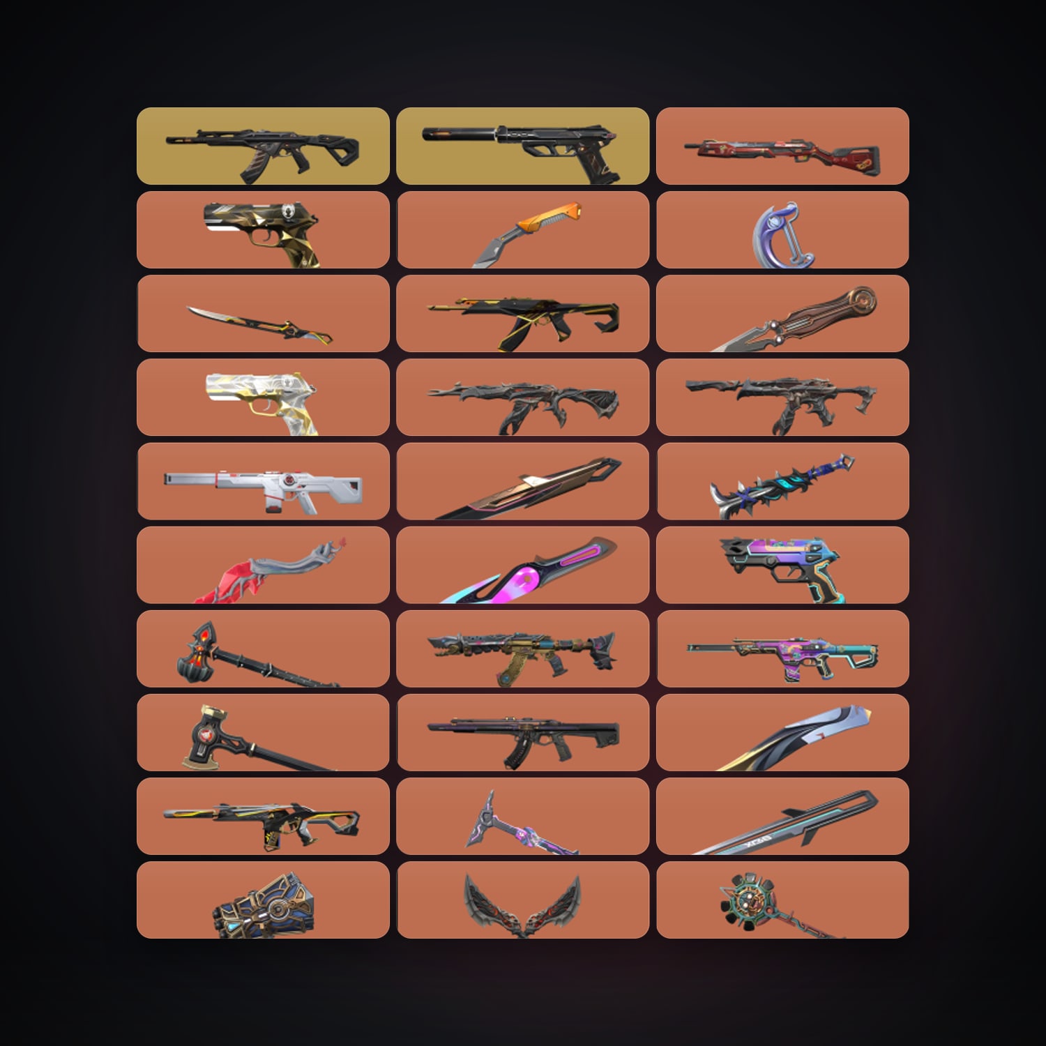 EU Silver 2 locker — 21 knives, 248 skins, lvl 269 — HabibiAccounts
