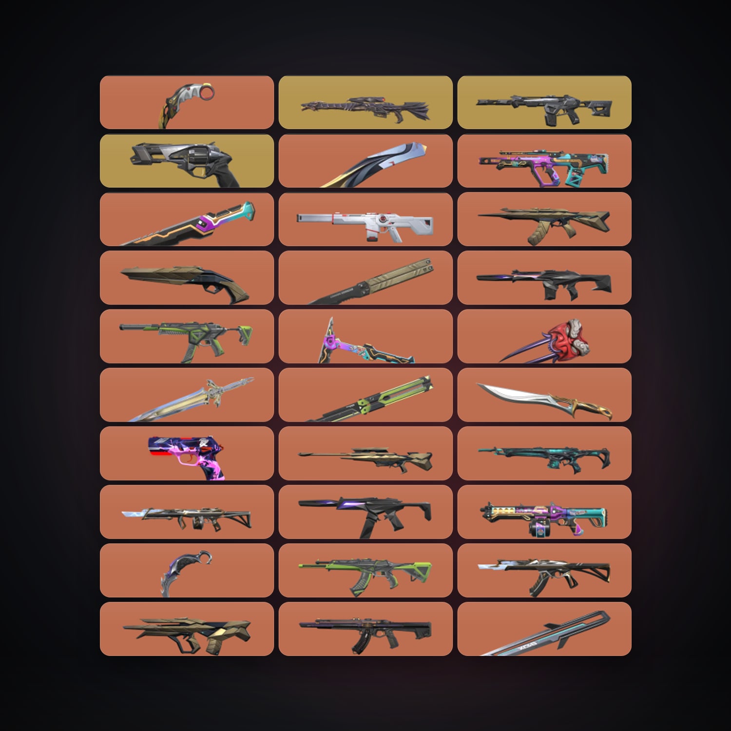 AP Diamond 1 locker — 22 knives, 288 skins, lvl 257 — HabibiAccounts