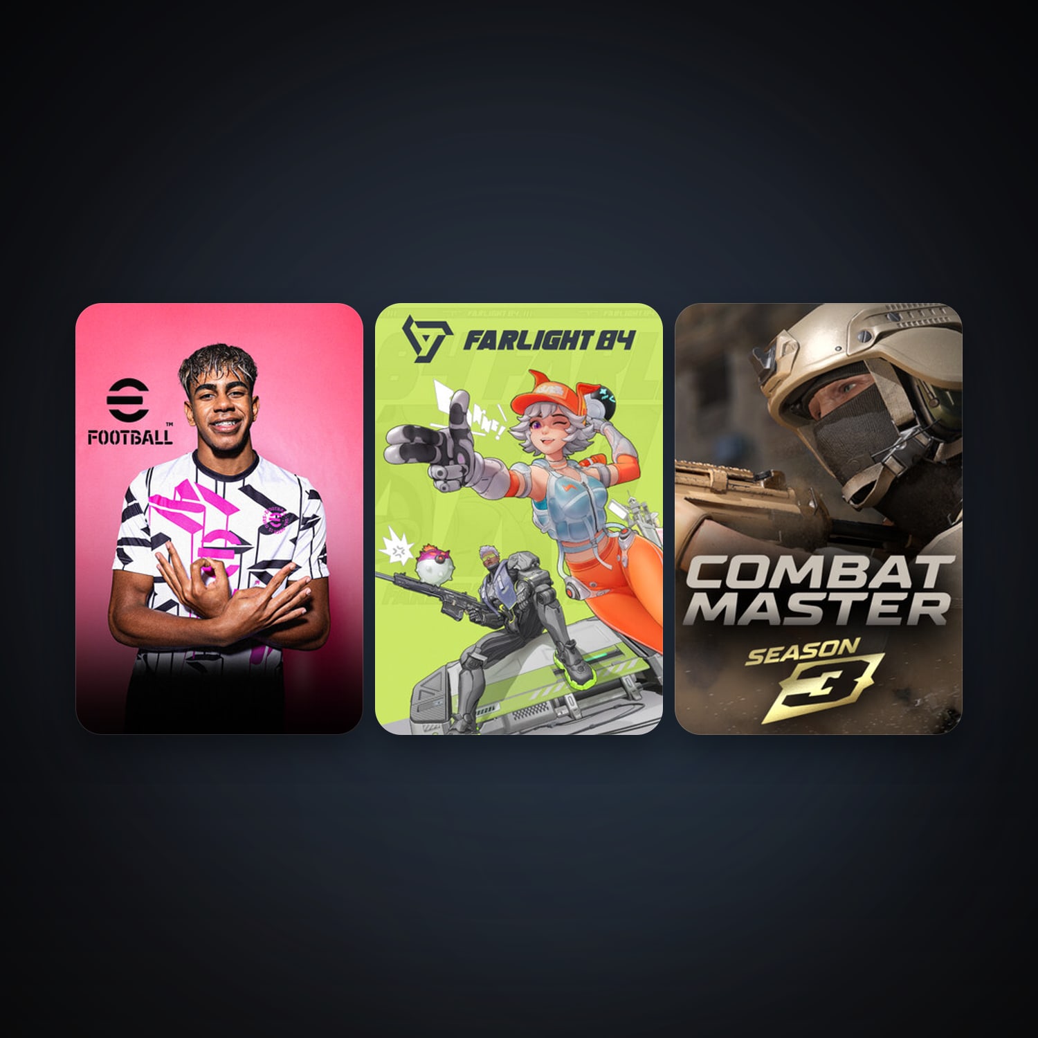 eFootball 2024 + Farlight 84, 8 games, clean — HabibiAccounts