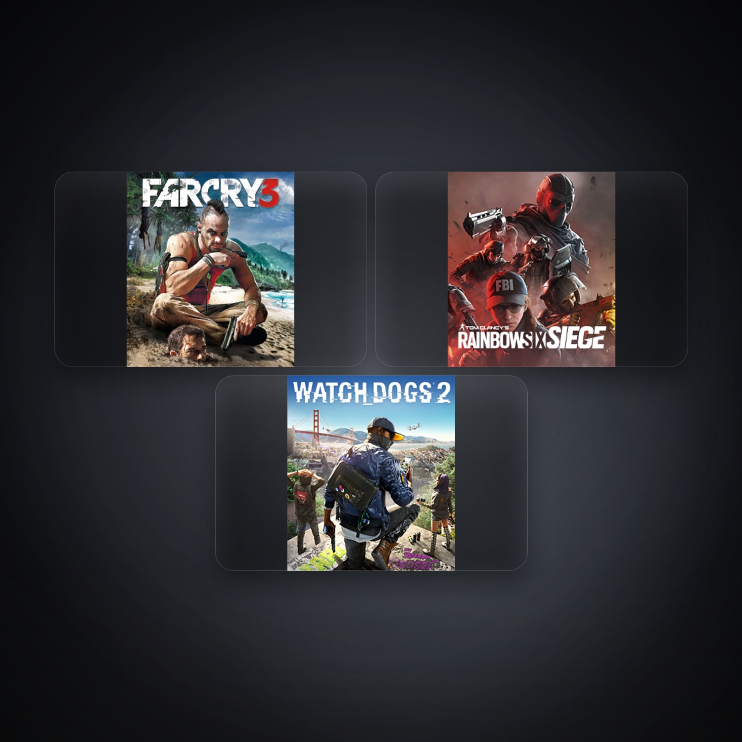 Ubisoft Far Cry 3 Deluxe Edition + Tom Clancy's Rainbow Six Siege (Steam) — AR — 3 games — HabibiAccounts