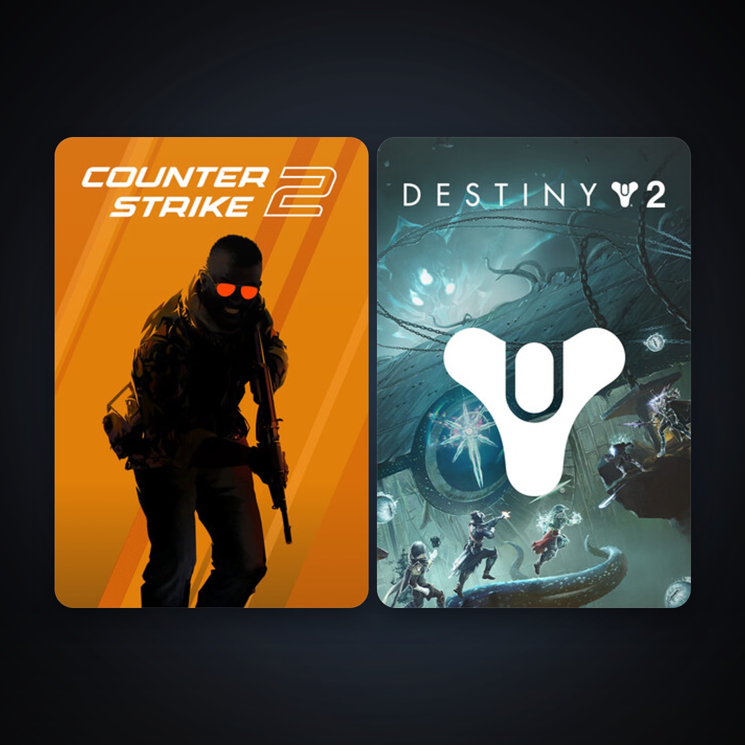 CS2 Prime + Destiny 2, 2 games, clean — HabibiAccounts