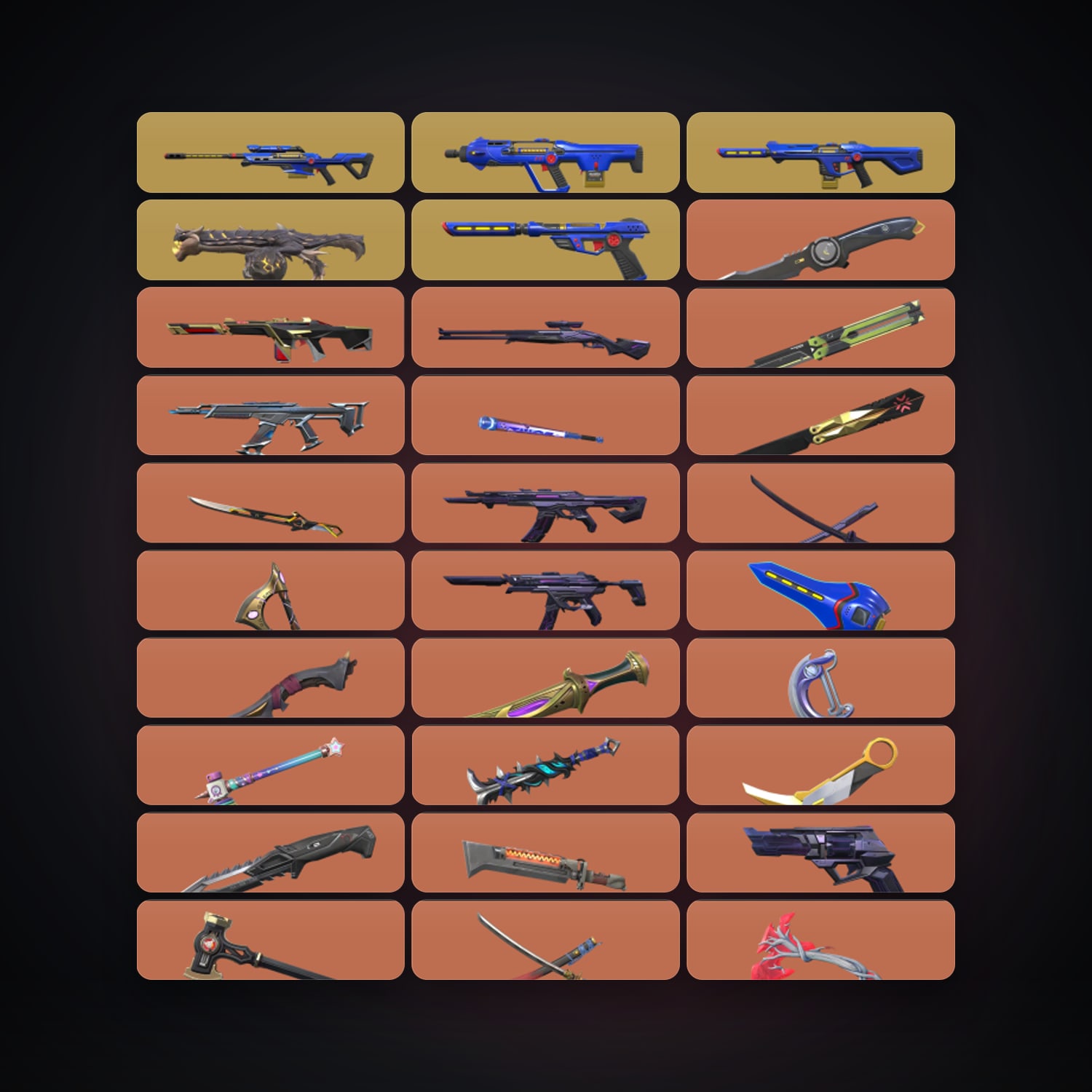 AP Ascendant 1 locker — 38 knives, 331 skins, lvl 638 — HabibiAccounts