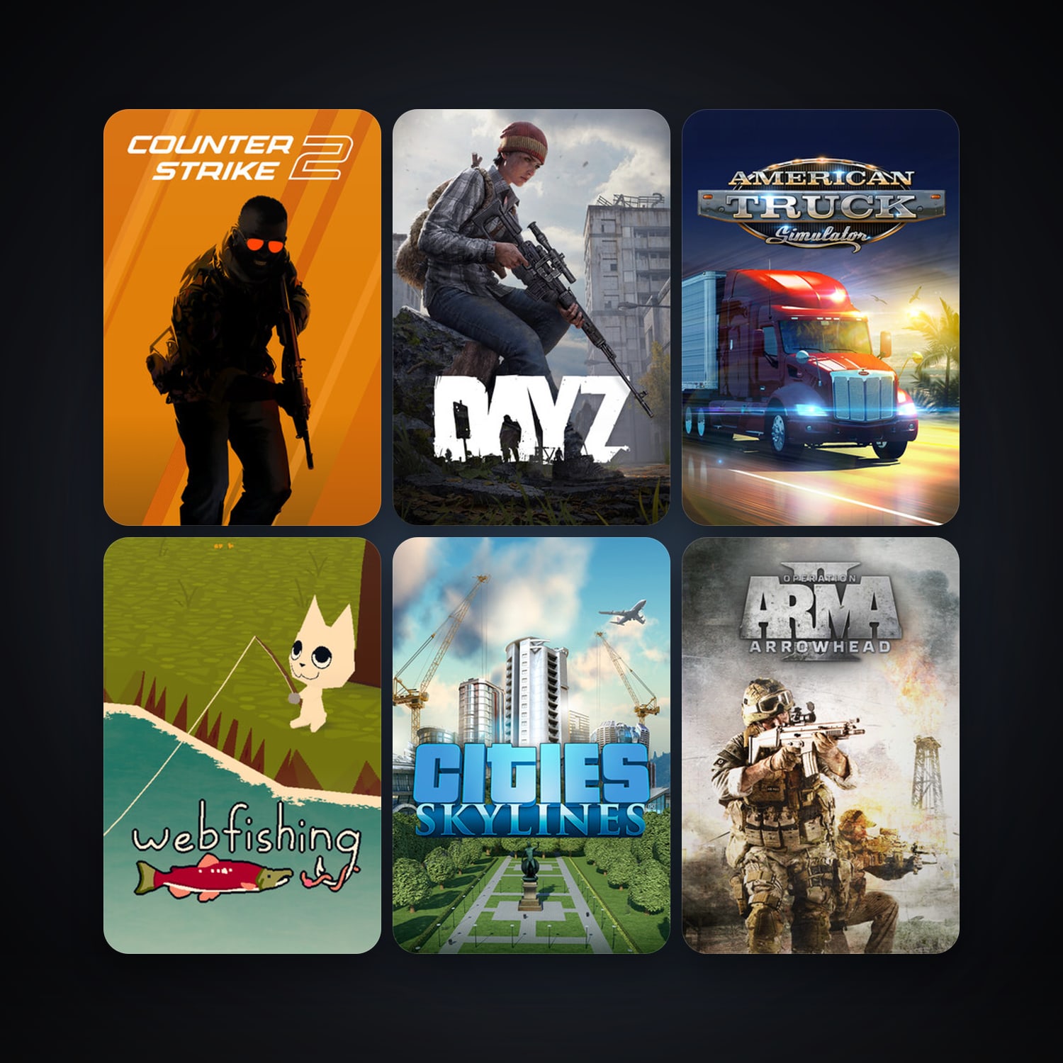 CS2 Prime + Arma 2: Operation Arrowhead, 45 games, Steam 15, clean — HabibiAccounts