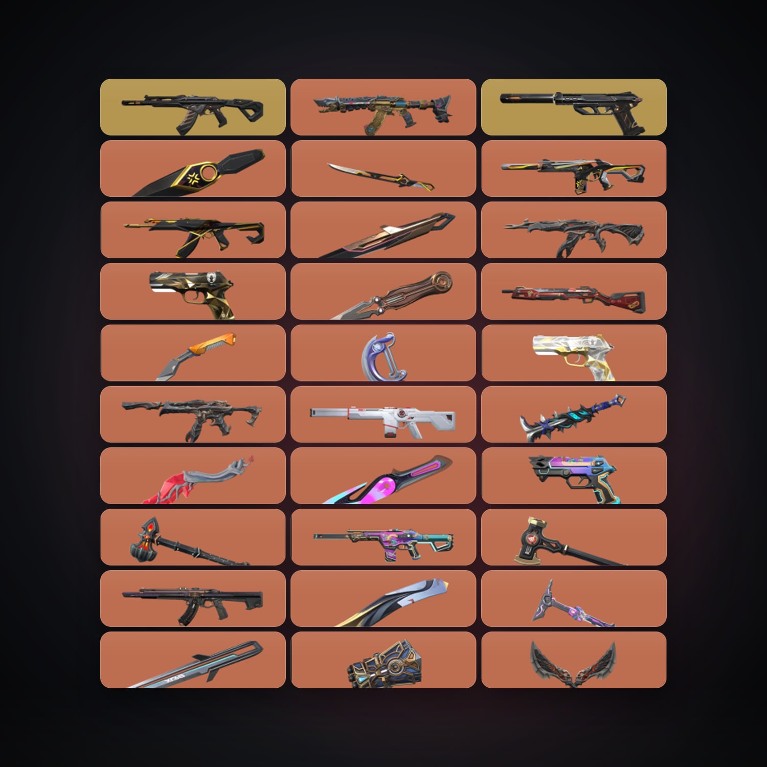 EU Silver 2 locker — 21 knives, 248 skins, lvl 269 — HabibiAccounts