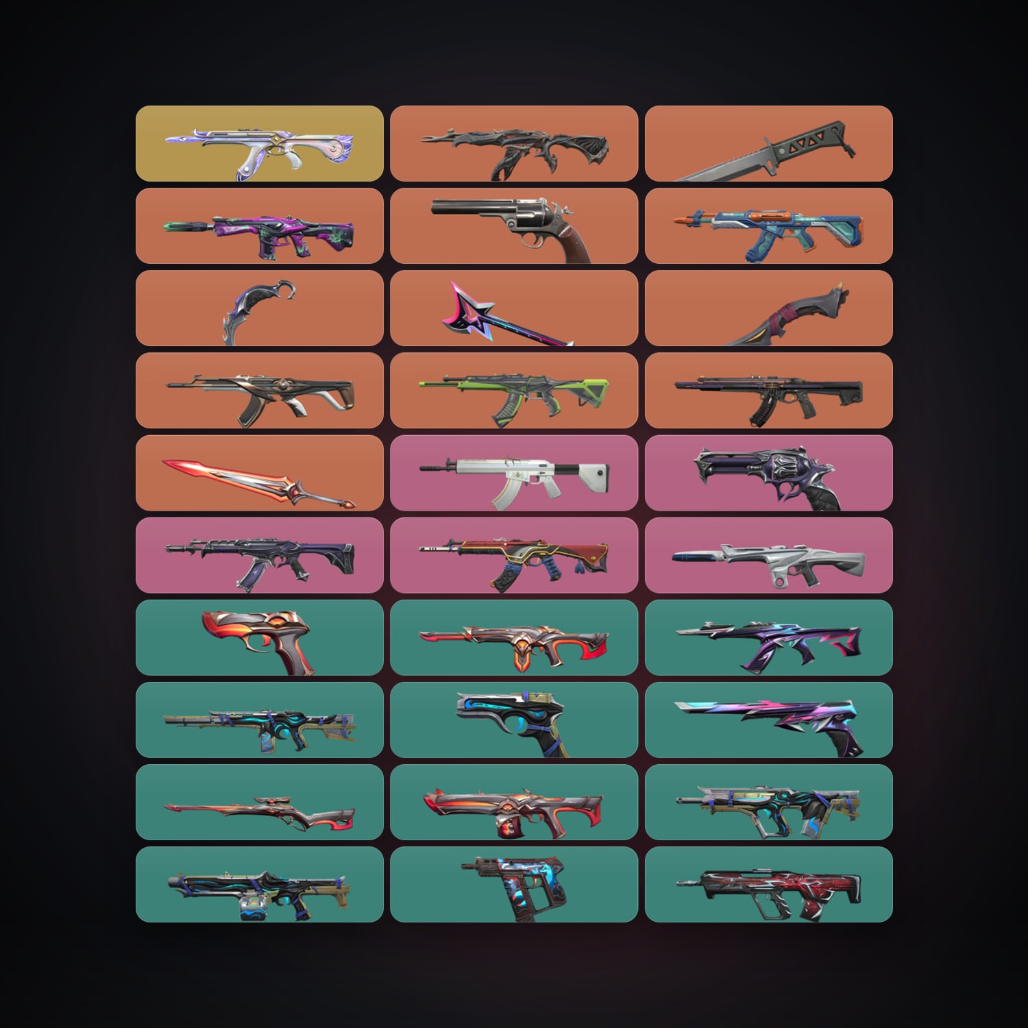 NA Silver 3 locker — 5 knives, 55 skins, lvl 160 — HabibiAccounts