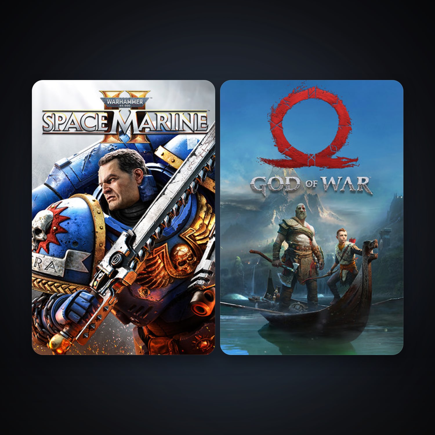 God of War + Warhammer 40,000: Space Marine 2, 2 games, clean — HabibiAccounts