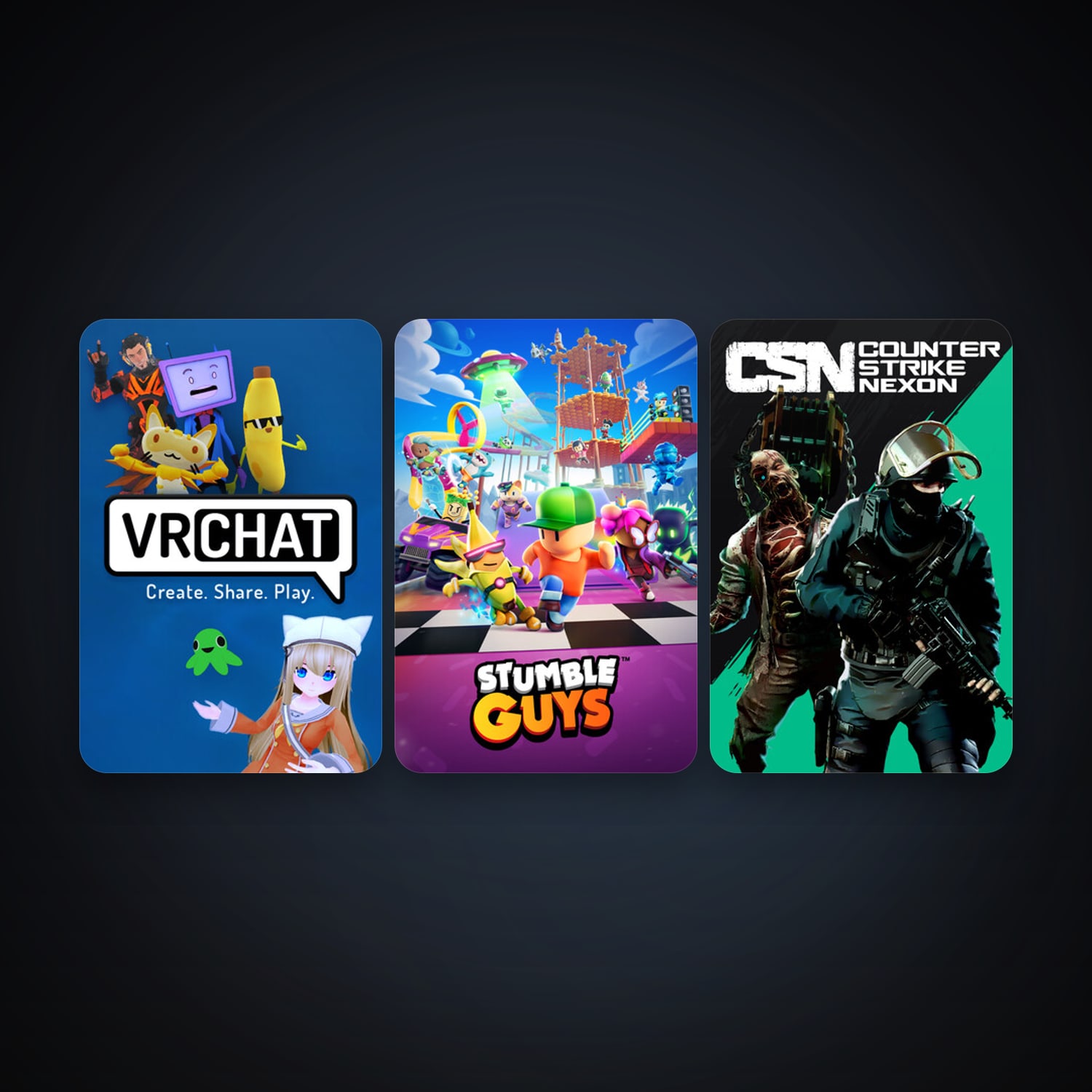 Counter-Strike Nexon: Studio + VRChat, 6 games, clean — HabibiAccounts