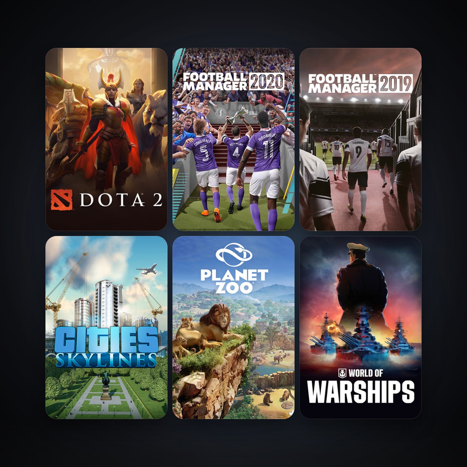 Dota 2 + Cities: Skylines, 17 games, clean — HabibiAccounts