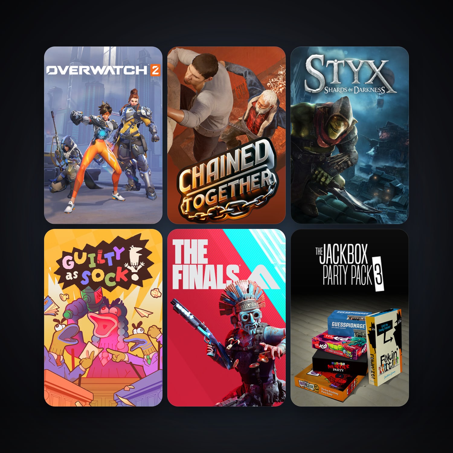 Styx: Shards of Darkness + The Jackbox Party Pack 3, 8 games, clean — HabibiAccounts