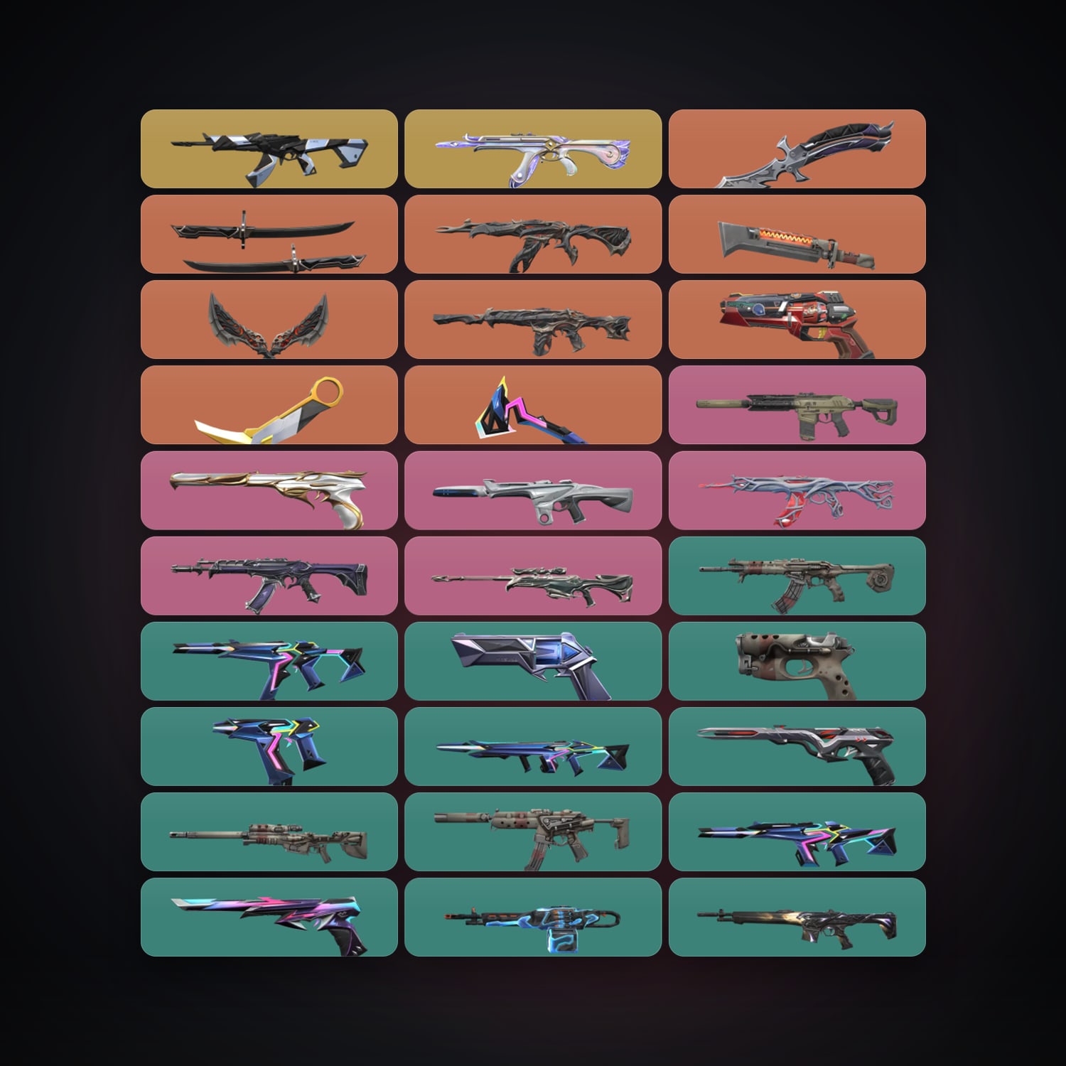 AP Diamond 2 locker — 6 knives, 44 skins, lvl 135 — HabibiAccounts