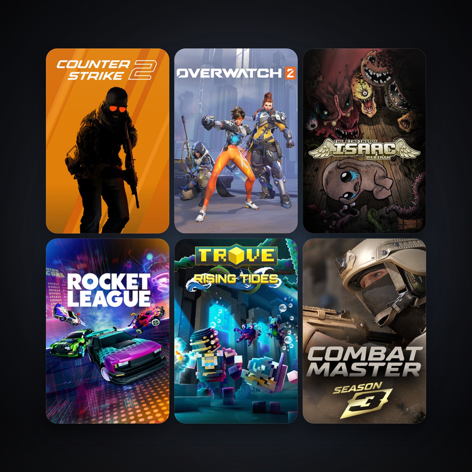 CS2 Prime + The Binding of Isaac: Rebirth, 65 games, clean — HabibiAccounts