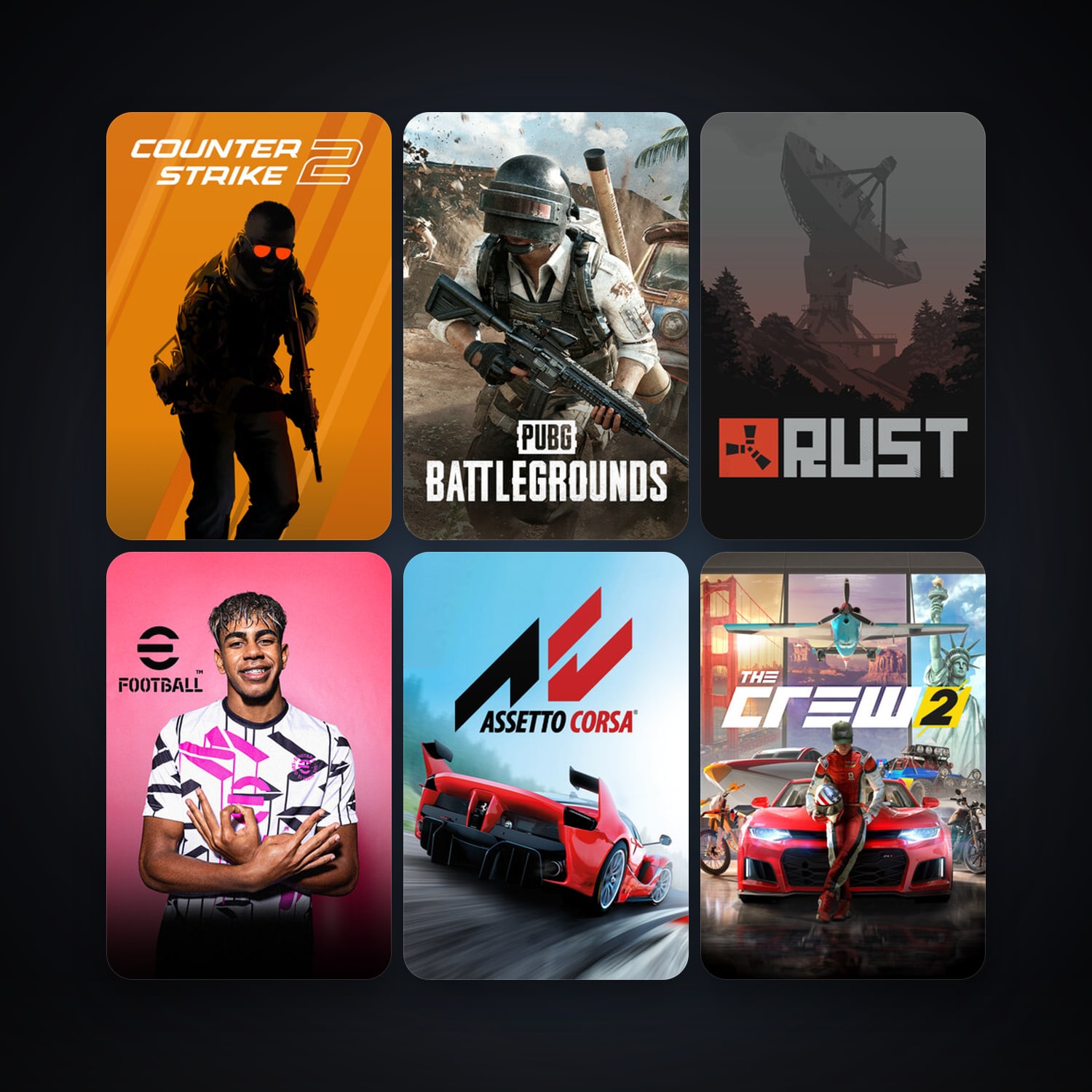 CS2 Prime + The Crew, 43 games, Steam 19, clean — HabibiAccounts