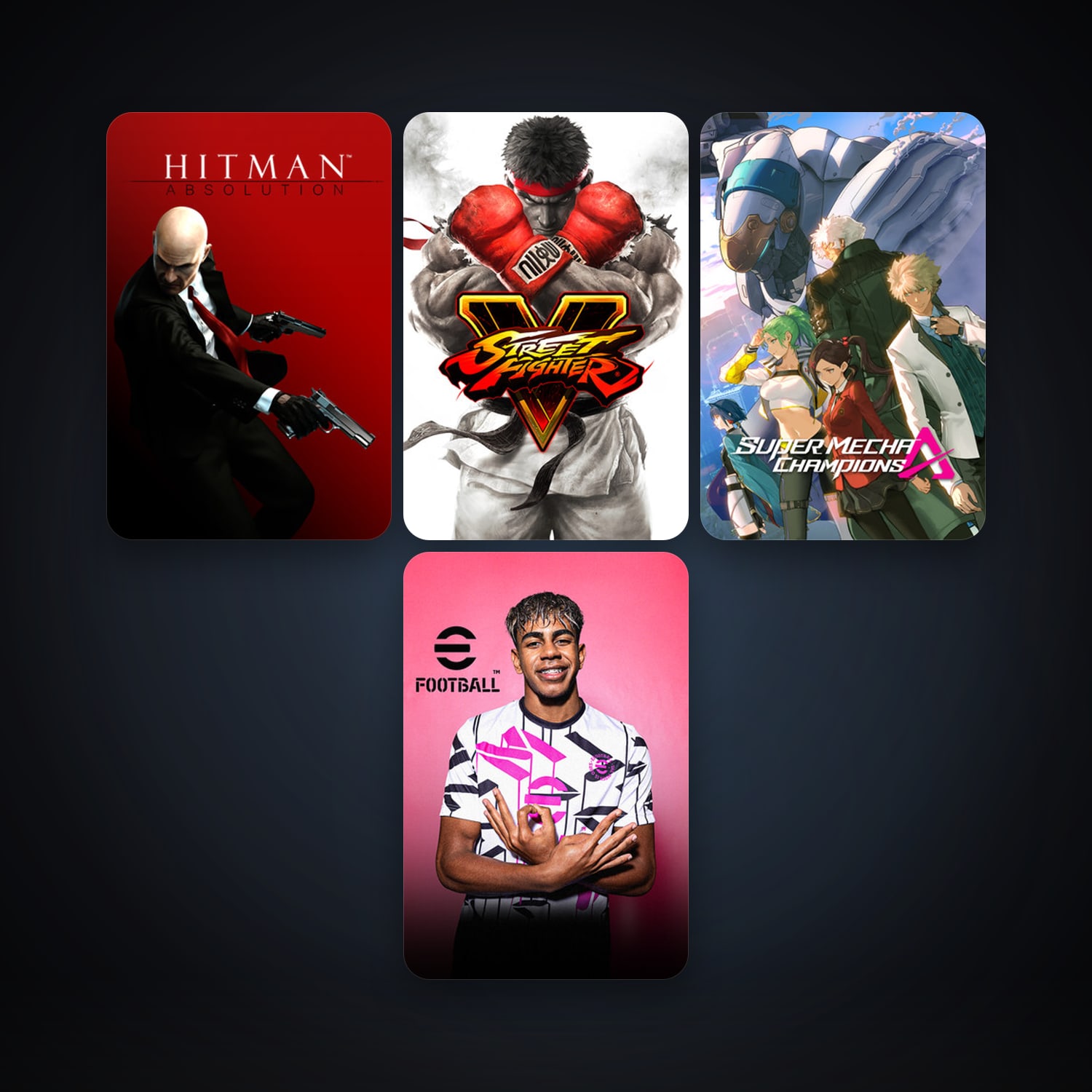 Hitman: Absolution + Street Fighter V, 9 games, clean — HabibiAccounts