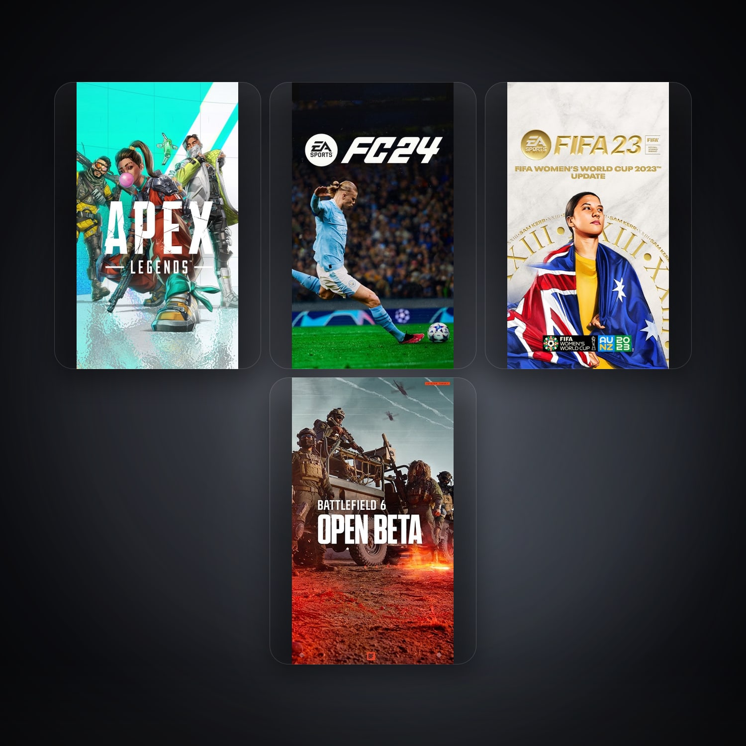 هالحساب إي إيه فيه Apex Legends وBattlefield 1، GB، 9 ألعاب — HabibiAccounts