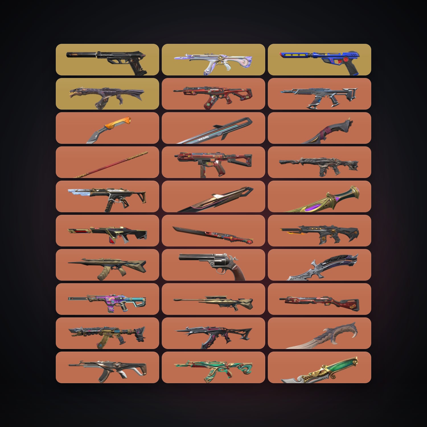 NA Plat 2 locker — 22 knives, 223 skins, lvl 164 — HabibiAccounts