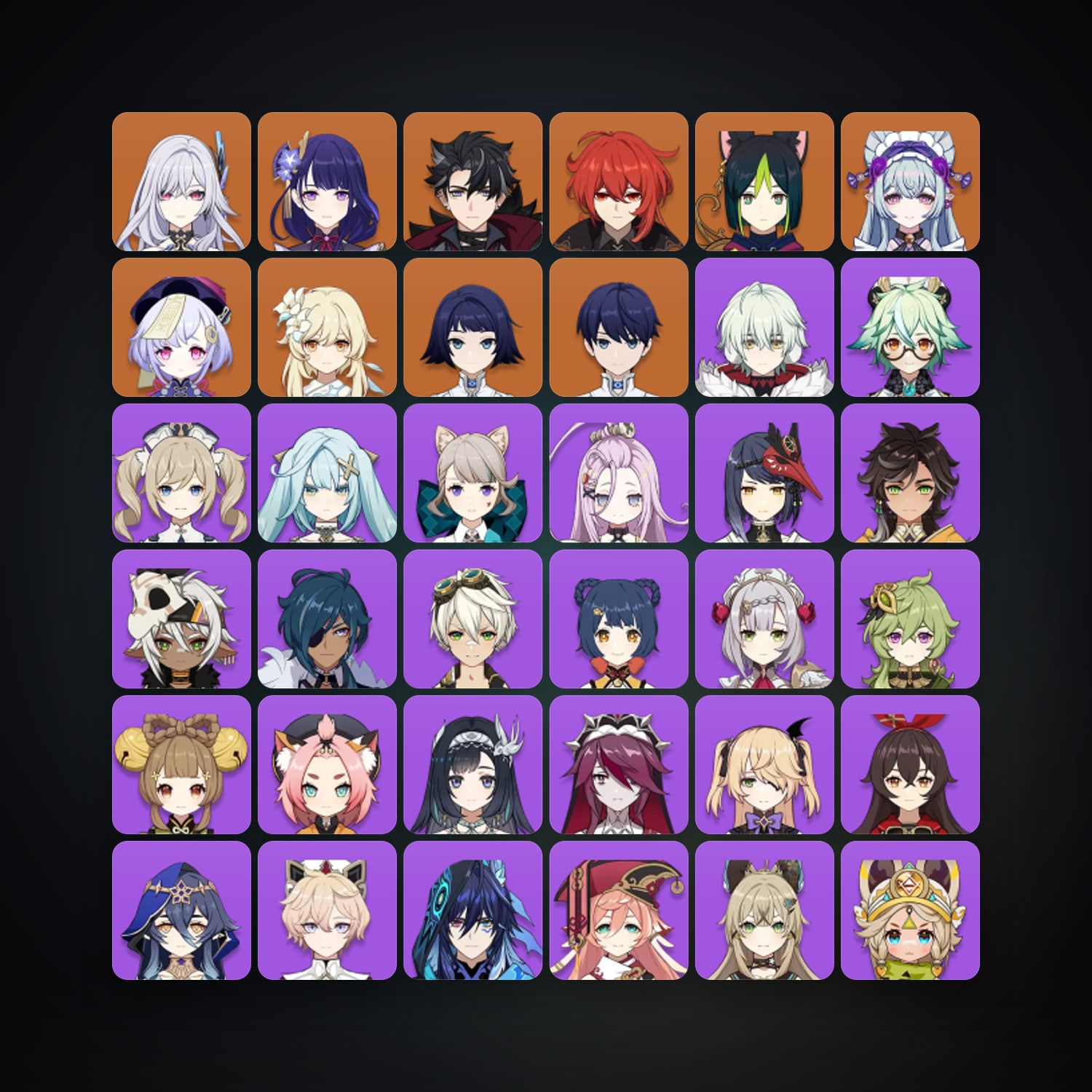 Genshin Impact | AR 56 | 42 Chars | 7× 5★ — Genshin / miHoYo Account — HabibiAccounts