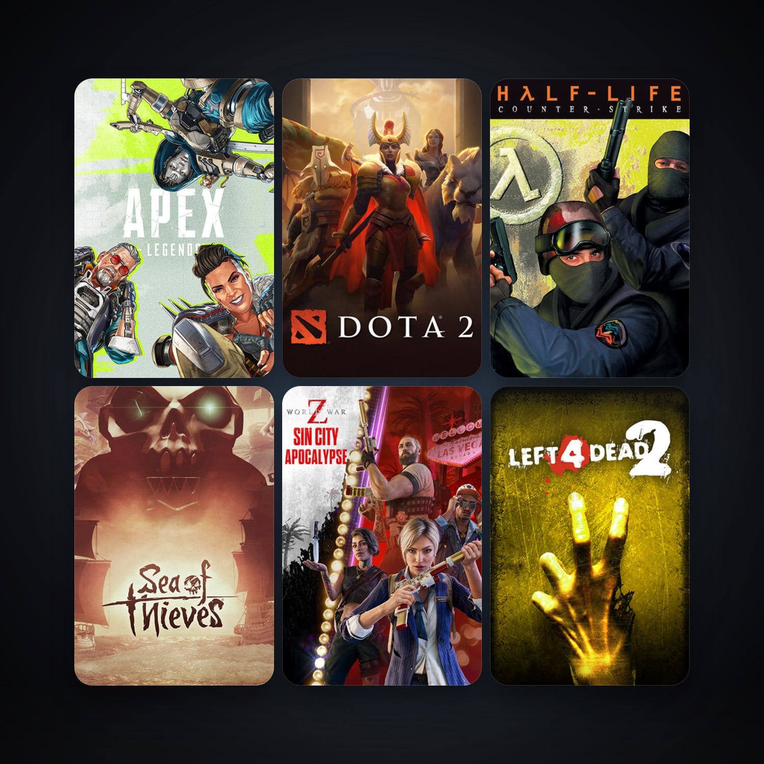Counter-Strike + Left 4 Dead 2, 24 games, clean — HabibiAccounts